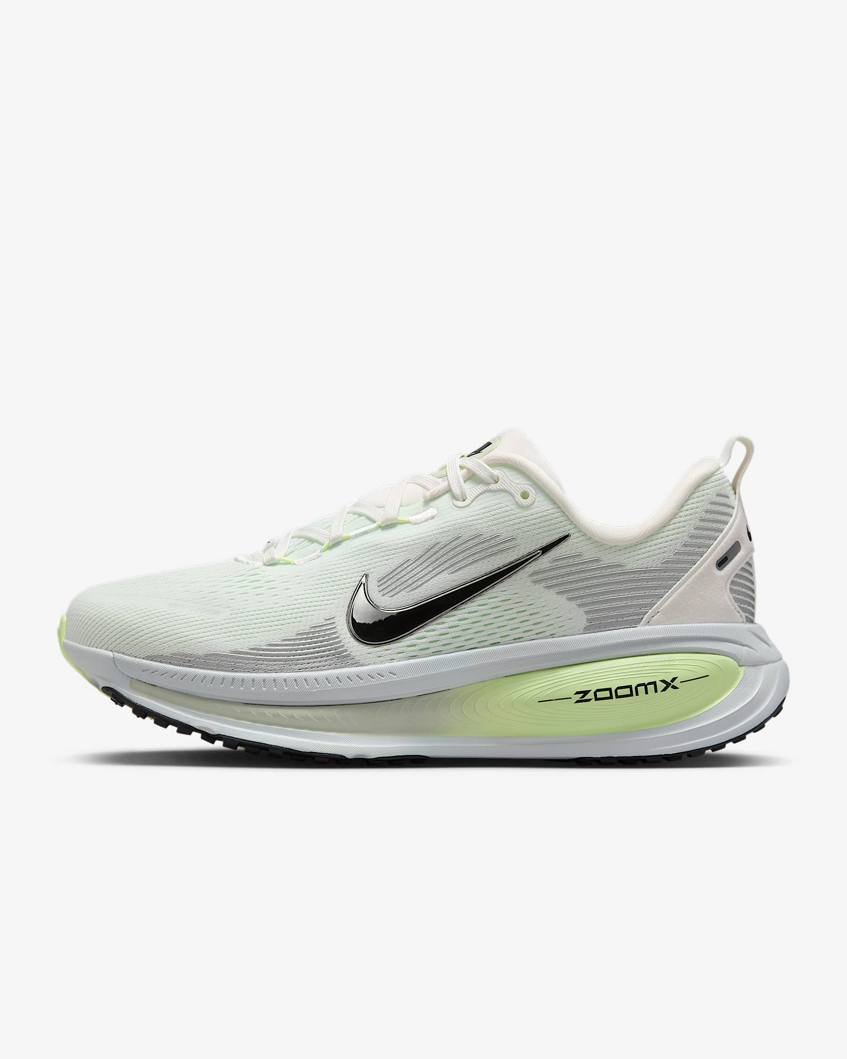 Nike Vomero 18 Women's Road Running Shoes - Summit White/Barely Volt/Light Silver/Black