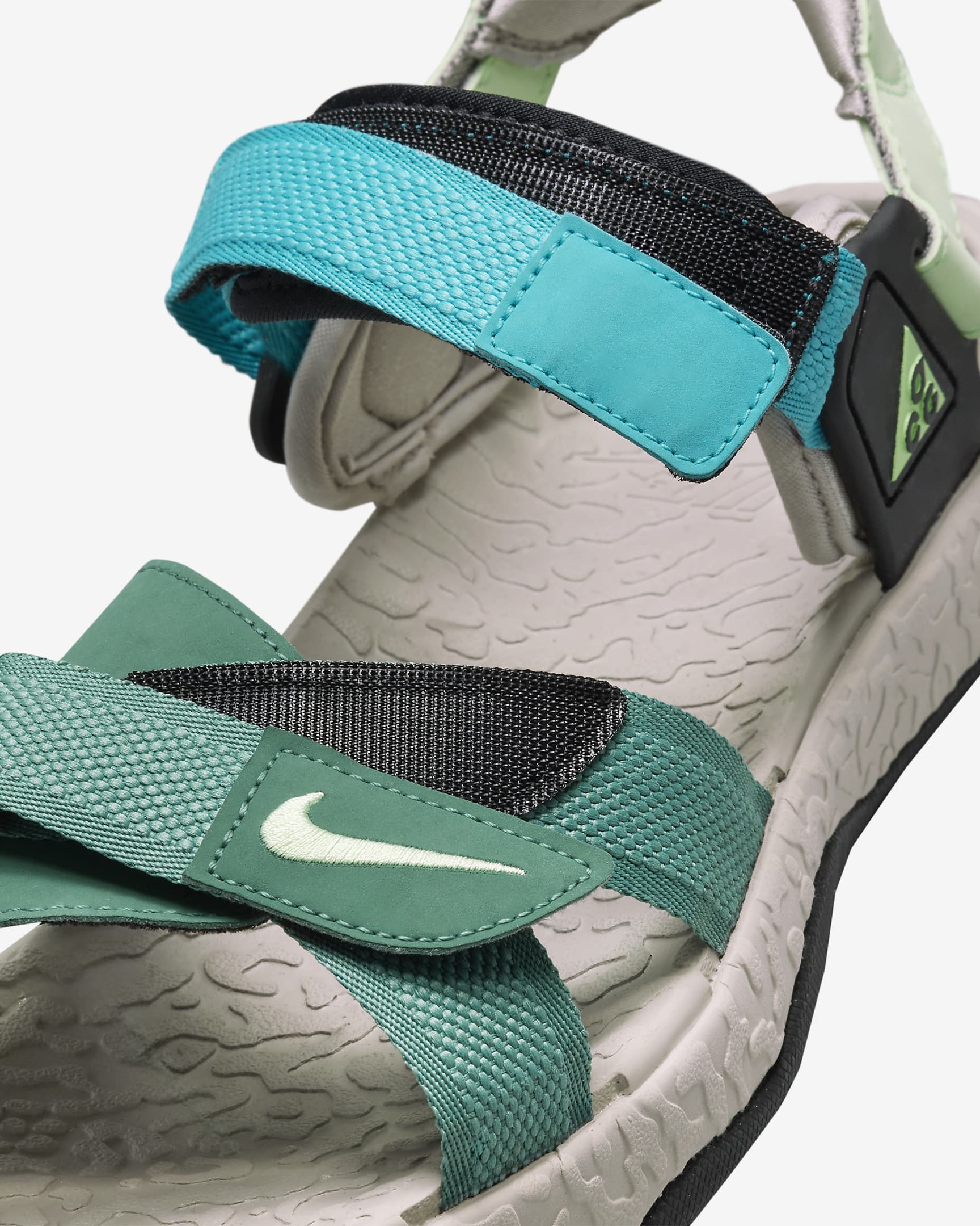 Nike ACG Air Deschutz+ Sandals - Bicoastal/Black/Light Iron Ore/Vapour Green