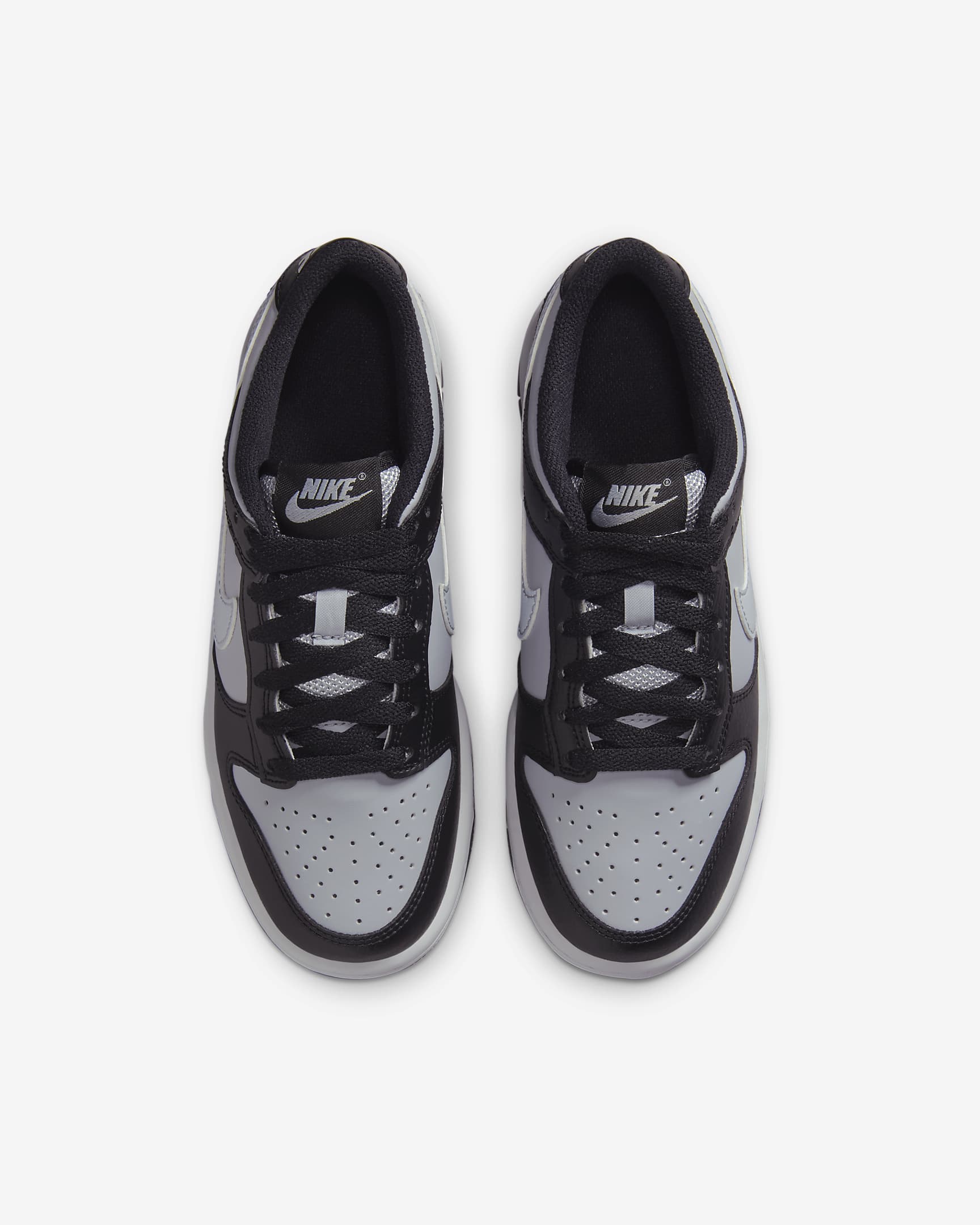 Chaussure Nike Dunk Low pour ado - Noir/Wolf Grey