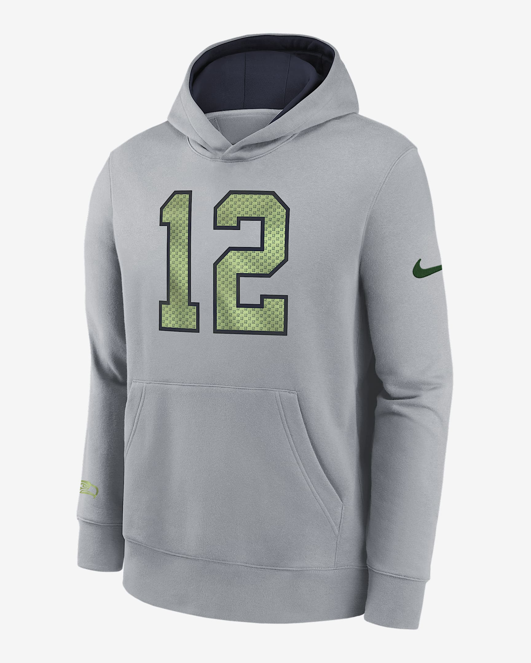 Seattle Seahawks Rivalry Club Big Kids' Nike NFL Pullover Hoodie - Grey