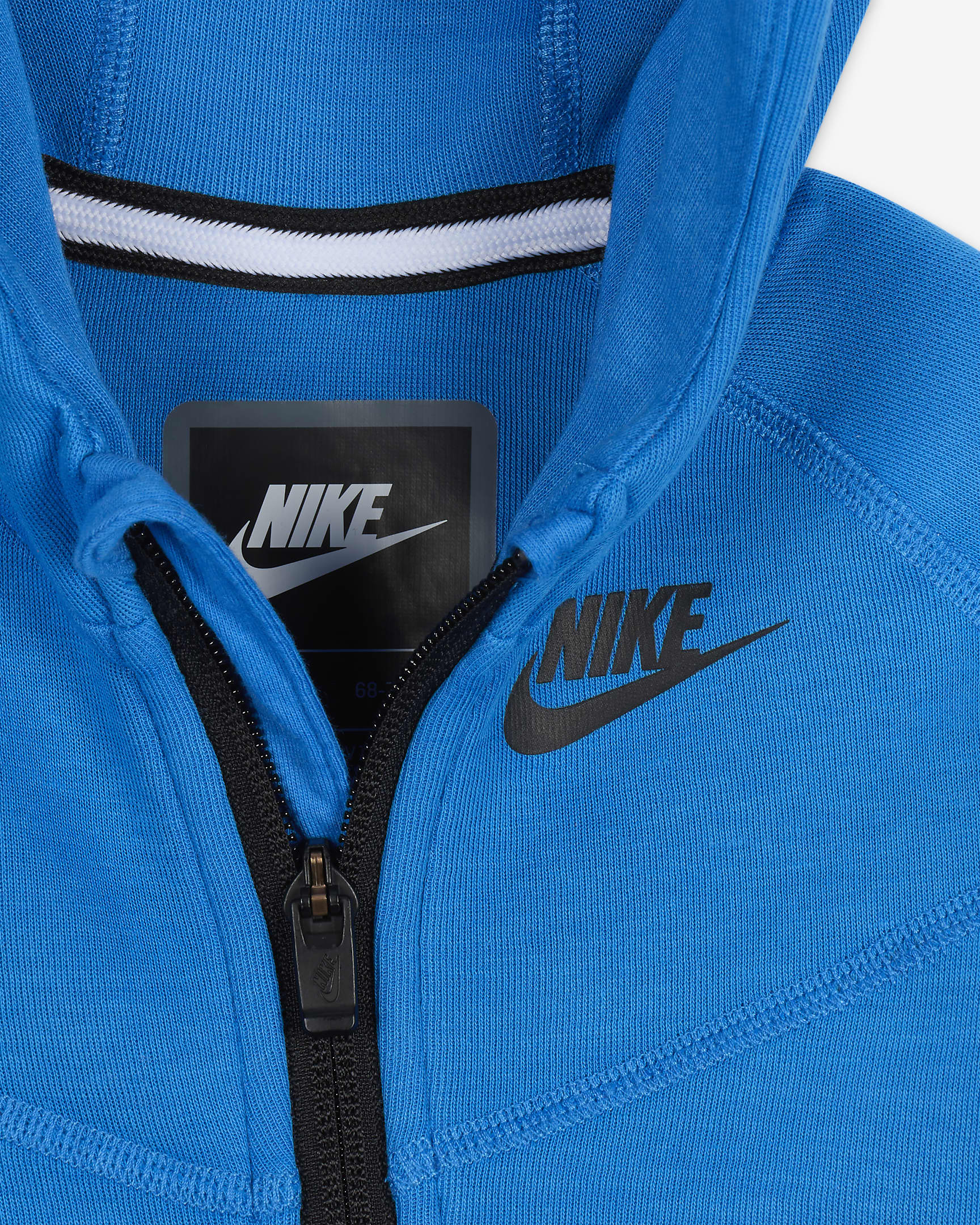 Tuta con cappuccio Nike Sportswear Tech Fleece Hooded Coverall – Neonati - Light Photo Blue