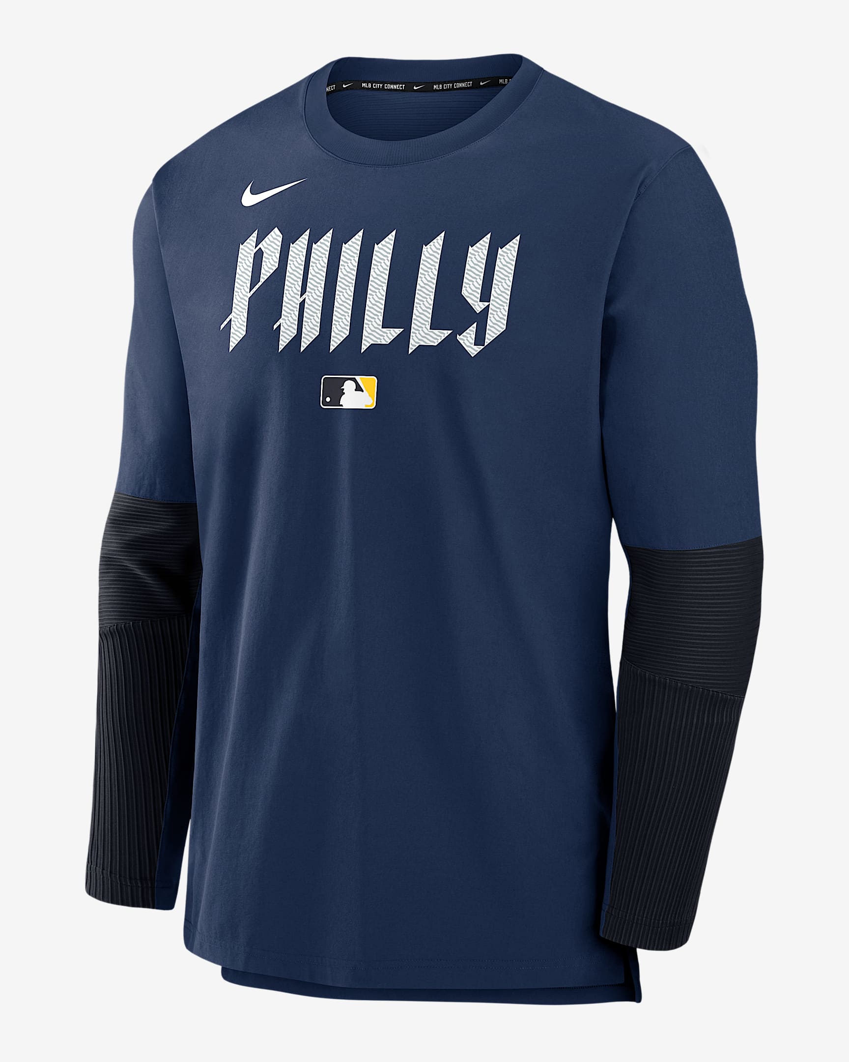 Philadelphia Phillies Authentic Collection City Connect Player Men's Nike Dri-FIT MLB Pullover Jacket - Navy