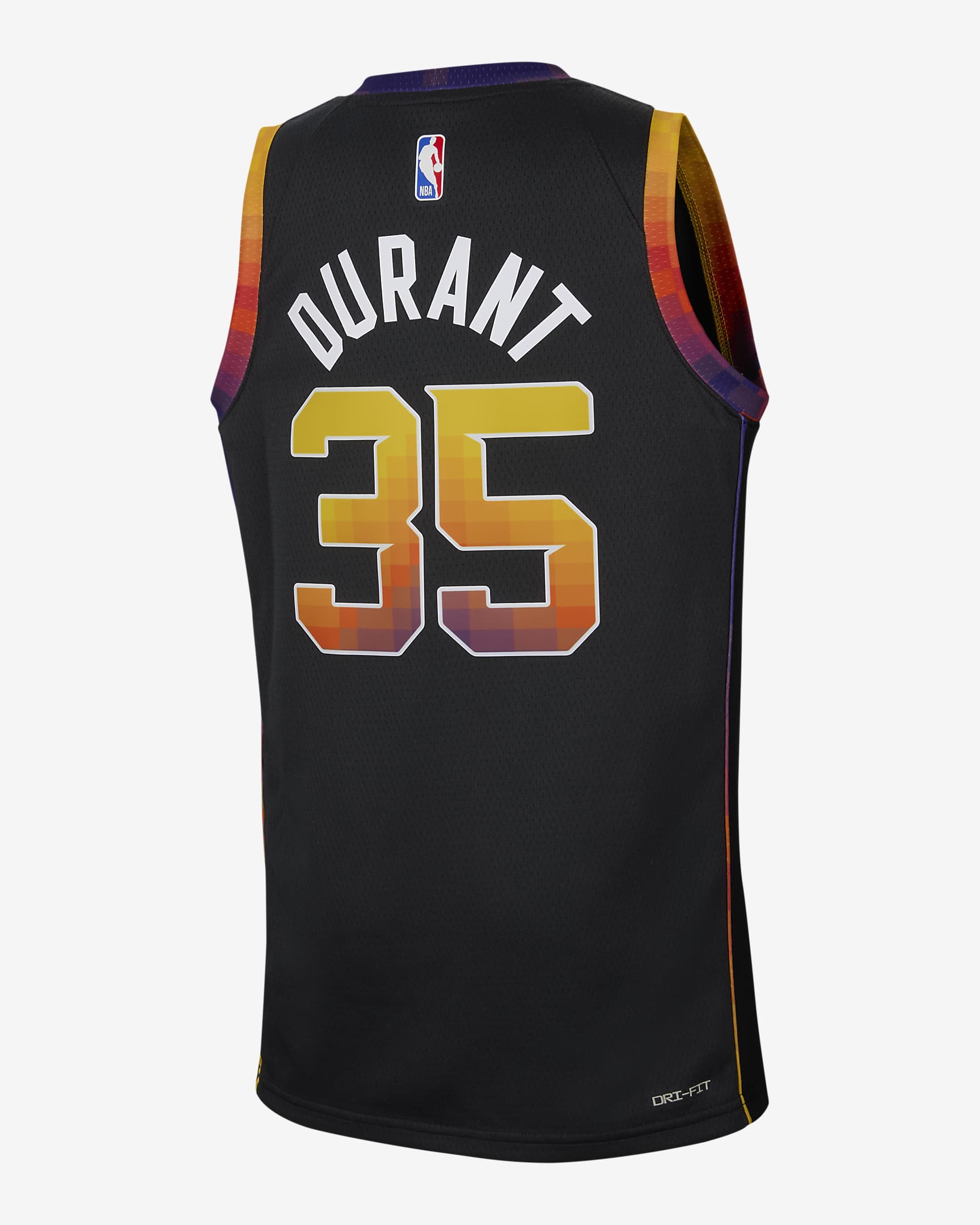 Dres Jordan Dri-FIT NBA Swingman Kevin Durant Phoenix Suns Statement Edition pro větší děti - Černá