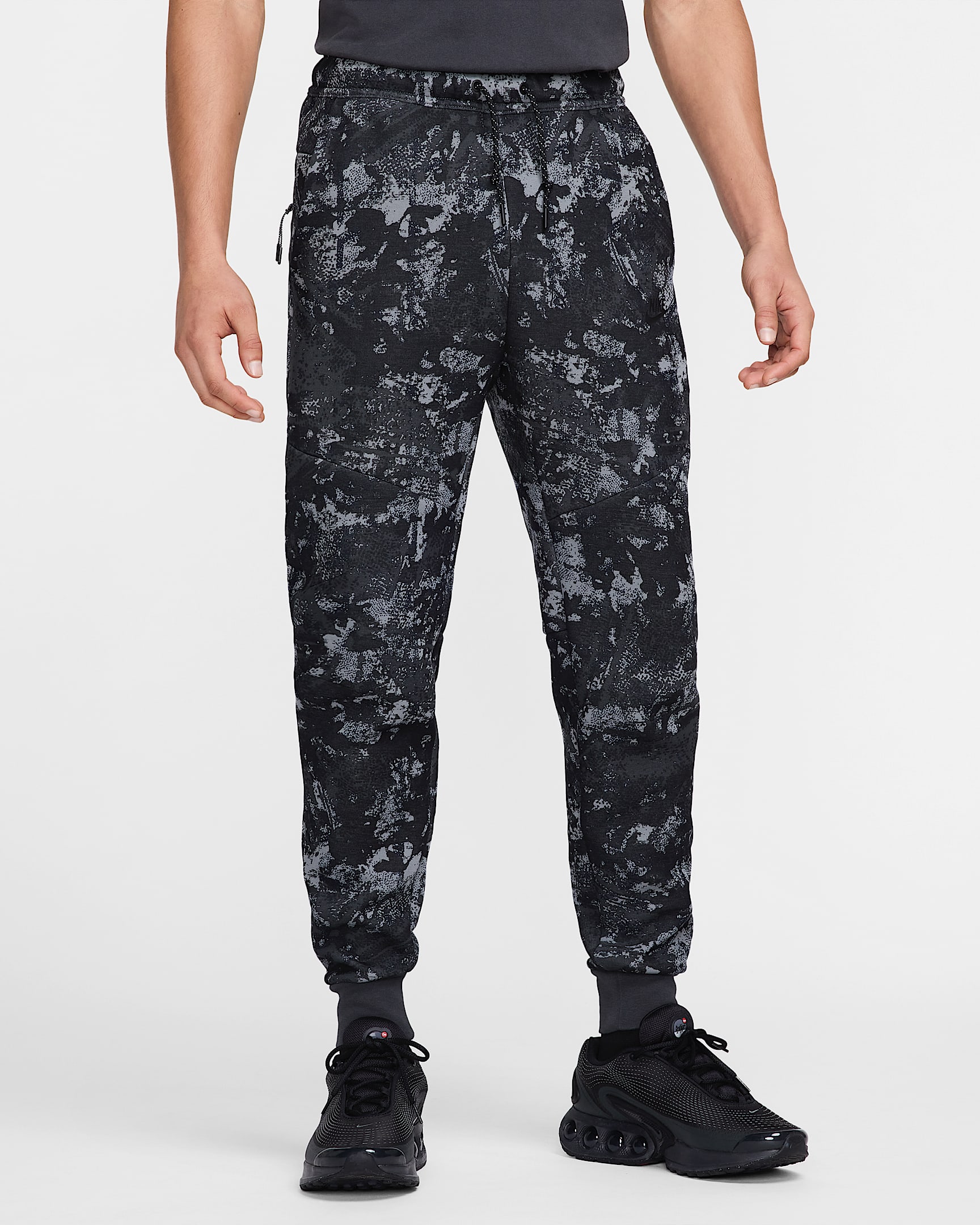 mens navy nike tech joggers