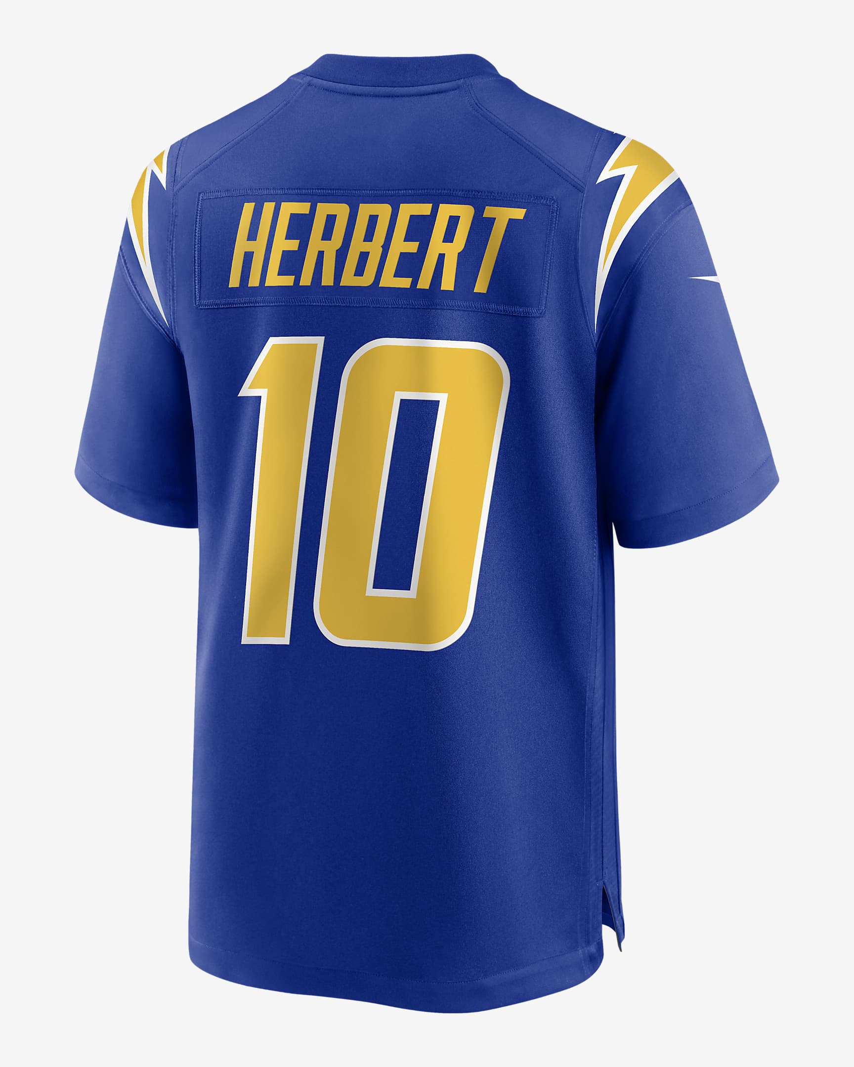 NFL Los Angeles Chargers (Justin Herbert) Men's Game Football Jersey - Royal