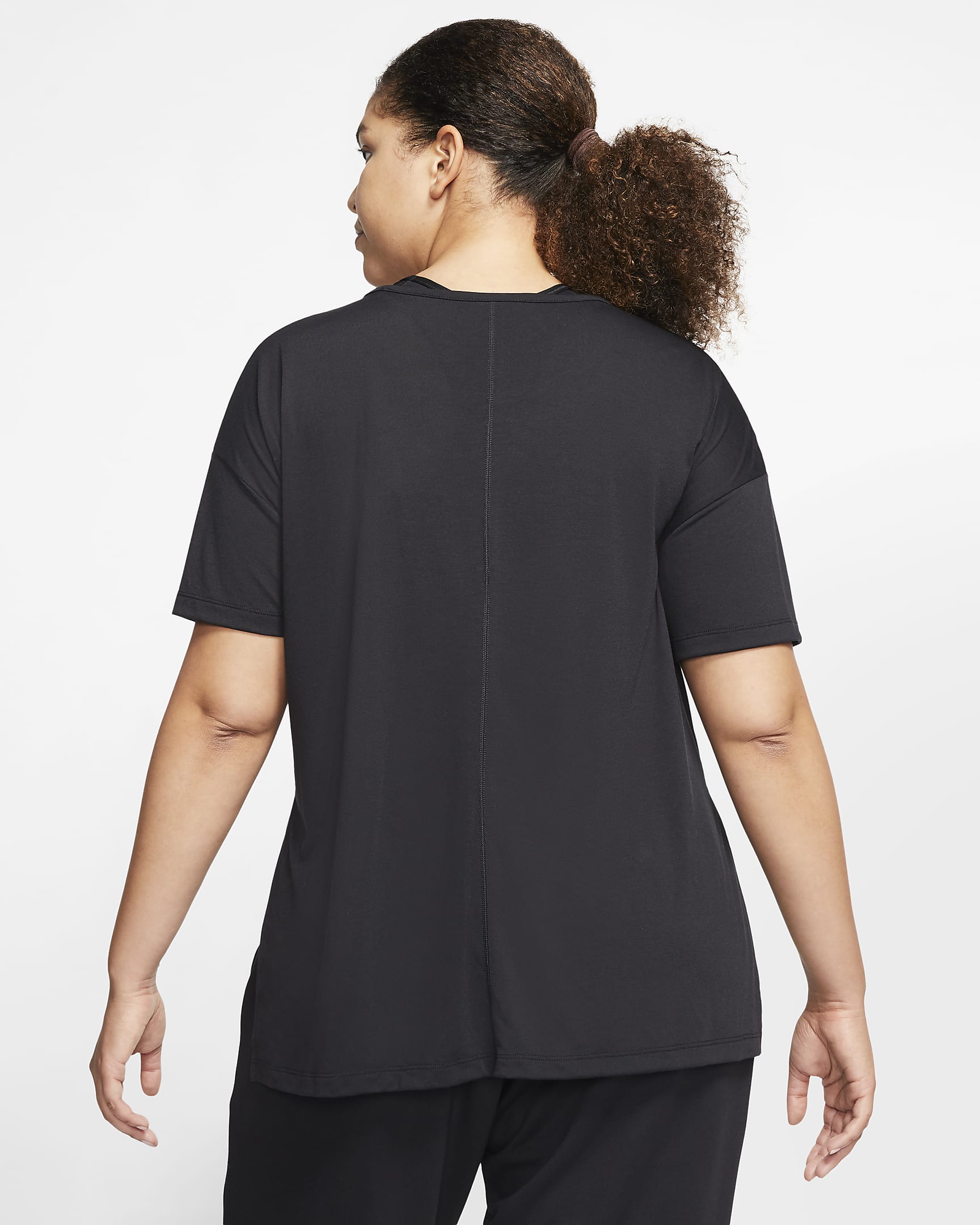 Nike Yoga Women's Short-Sleeve Top (Plus Size). Nike.com