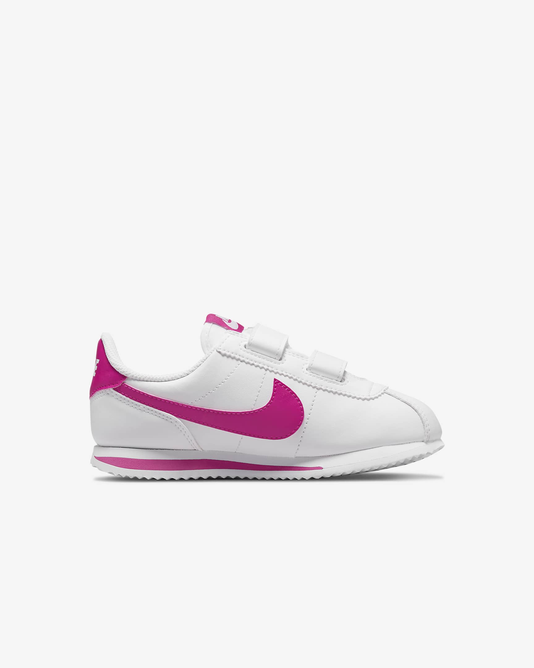 Nike Cortez Basic SL Younger Kids' Shoes - White/Pink Prime