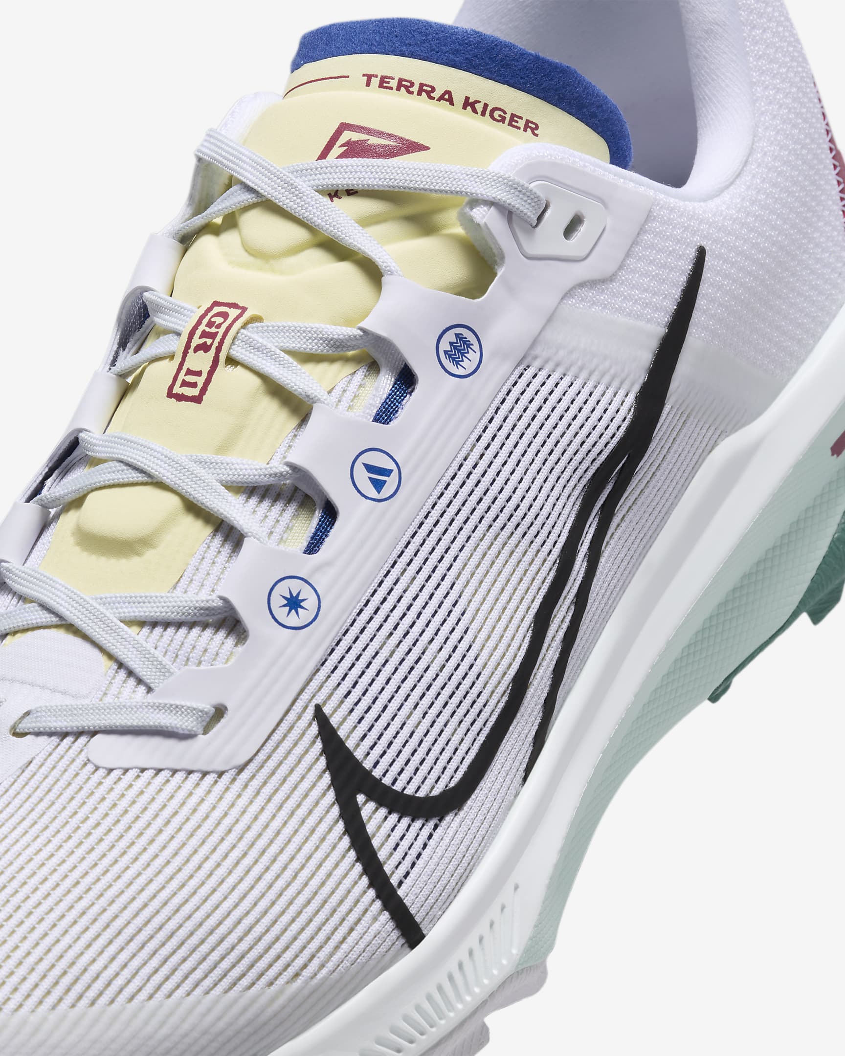 Nike Kiger 9 Men's Trail-Running Shoes - White/Court Blue/Cedar/Black
