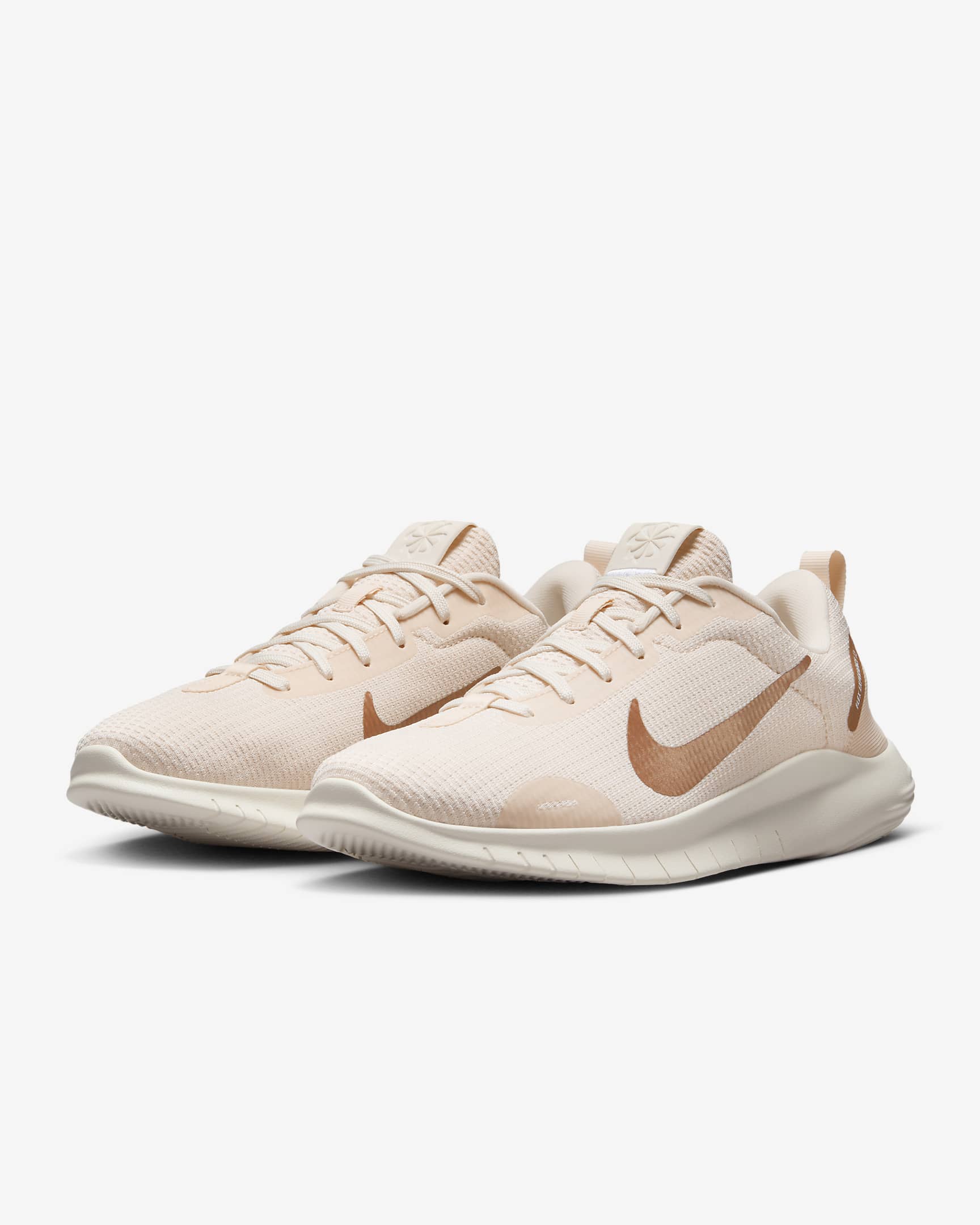 Nike Flex Experience Run 12 hardloopschoen voor dames (straat) - Guava Ice/Pale Ivory/Wit/Metallic Red Bronze