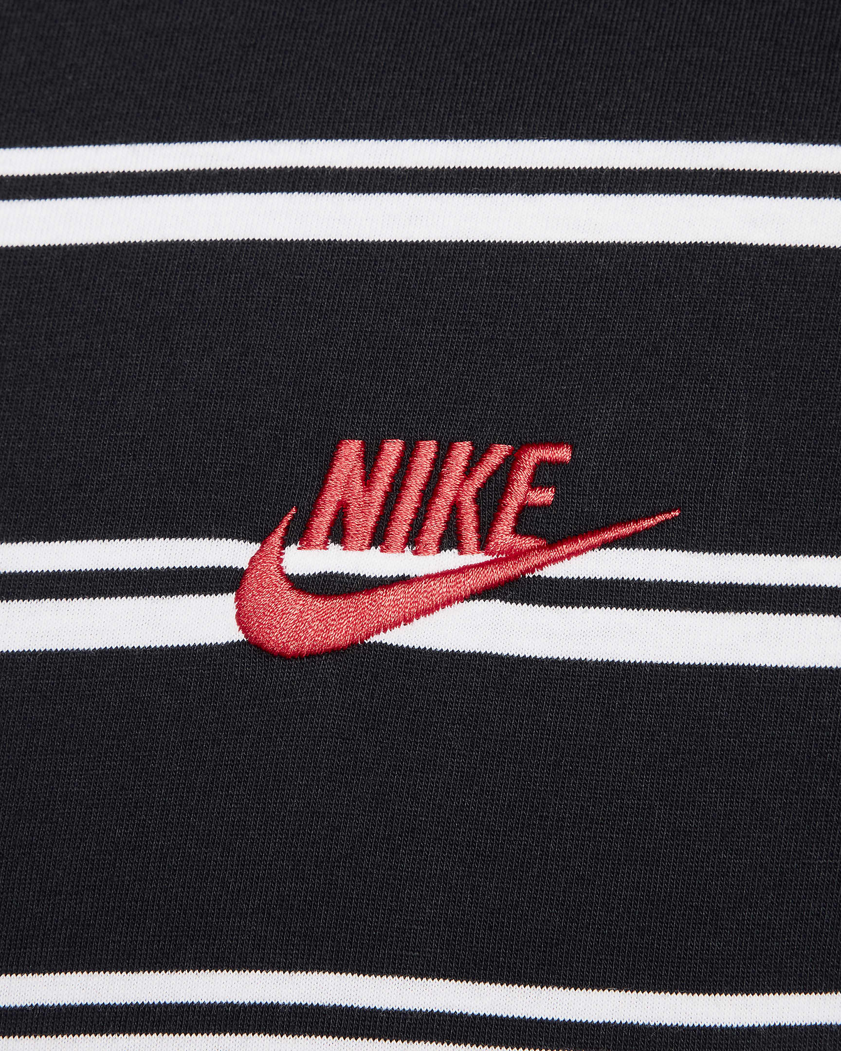 Nike Sportswear Men's Striped T-Shirt - Black