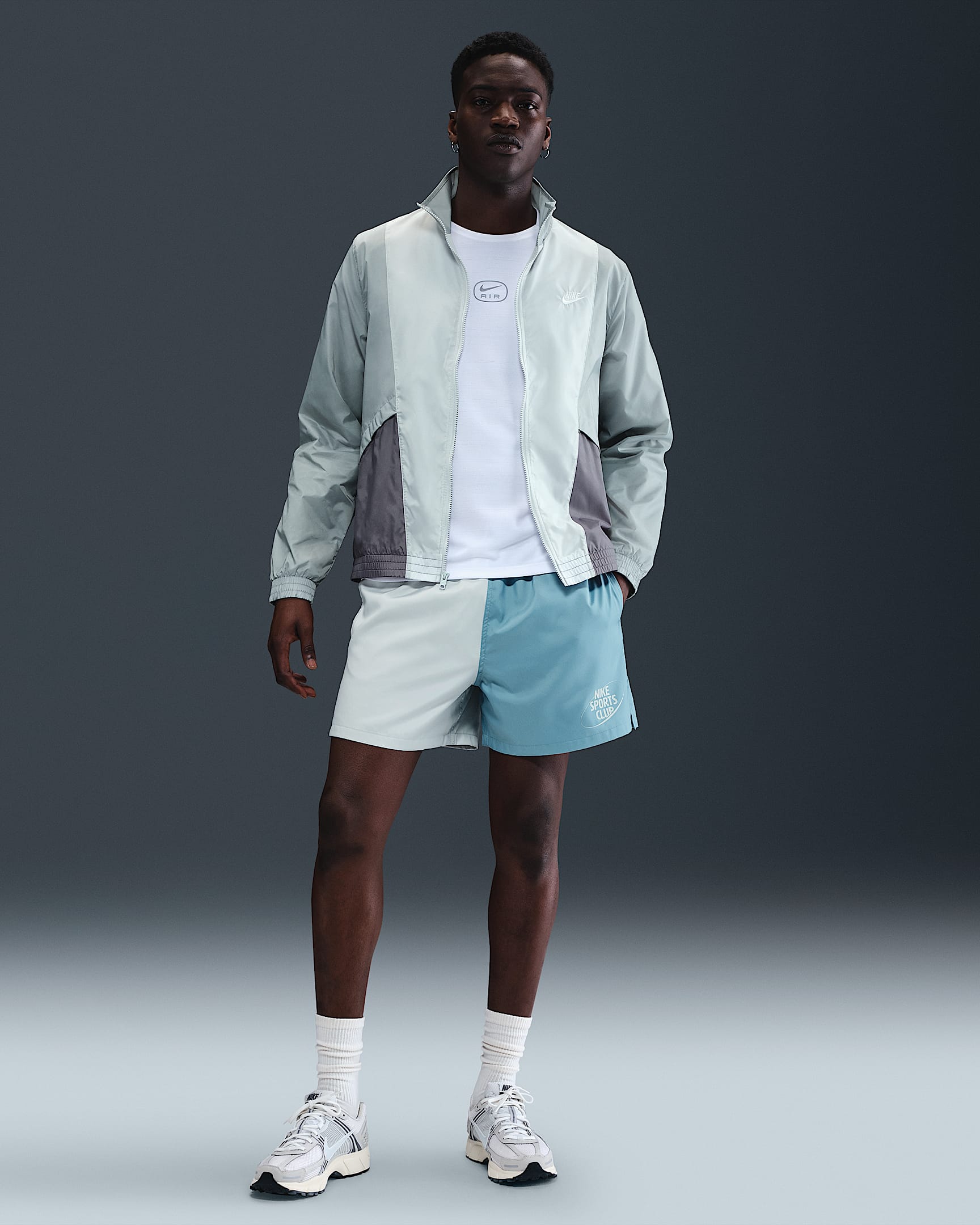 Shorts Flow para hombre Nike Club - Polvo fotón/Denim turquesa/Denim turquesa