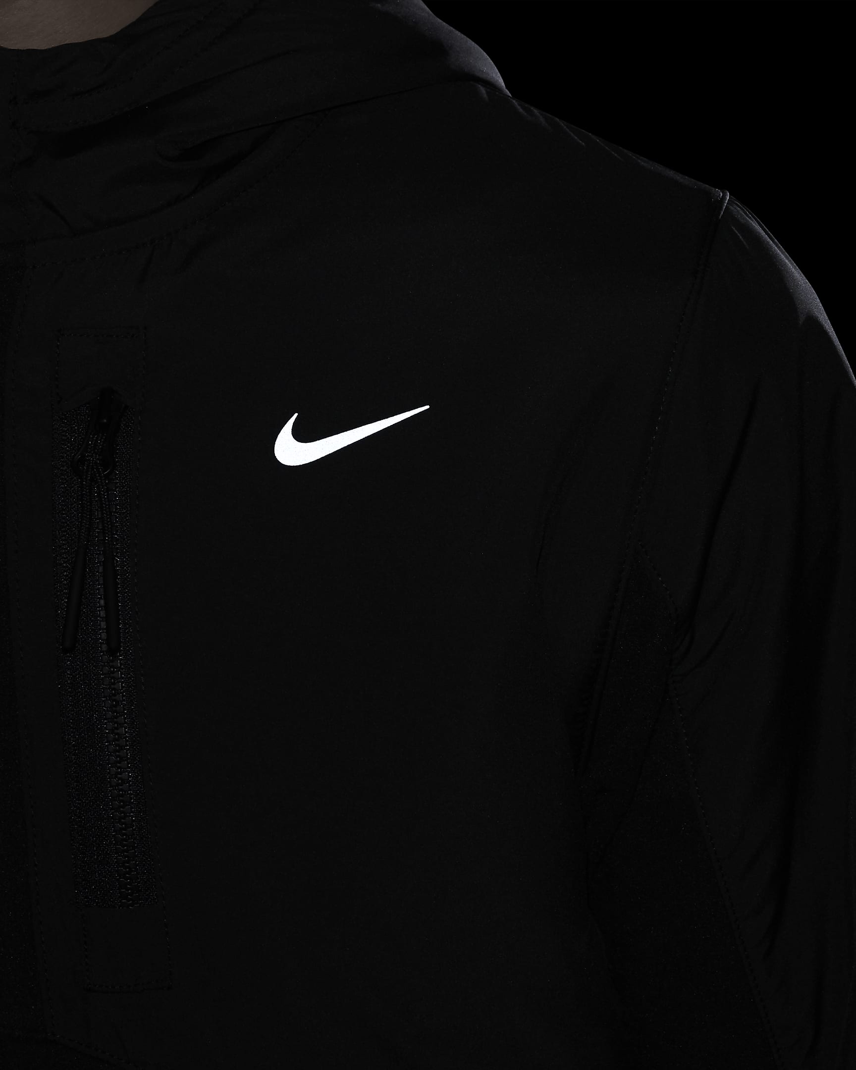 Nike Sportswear City Utility EasyOn Older Kids' Therma-FIT Winterized Jacket - Black/Anthracite/Black