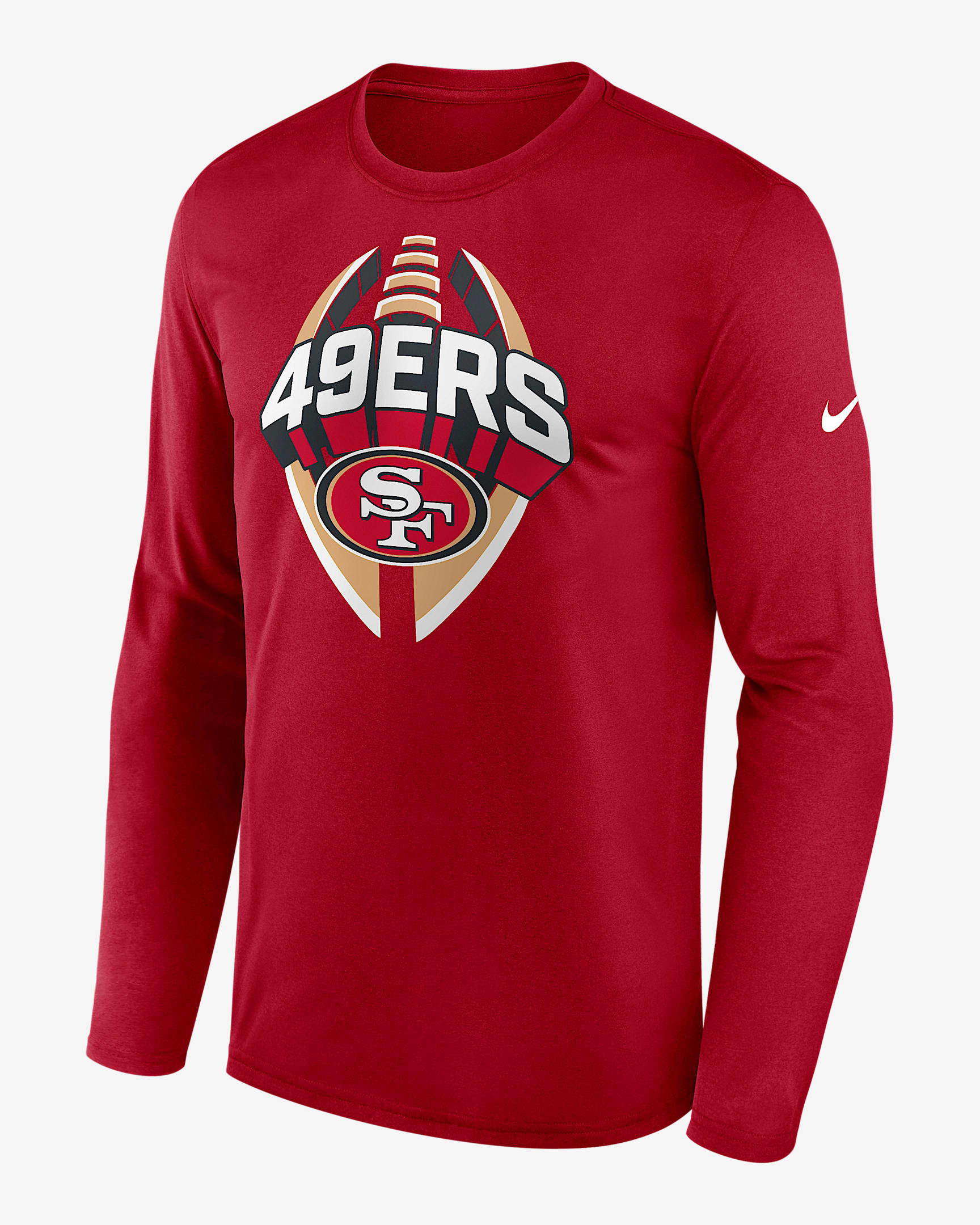 San Francisco 49ers Legend Icon Men's Nike Dri-FIT NFL Long-Sleeve T-Shirt - Red
