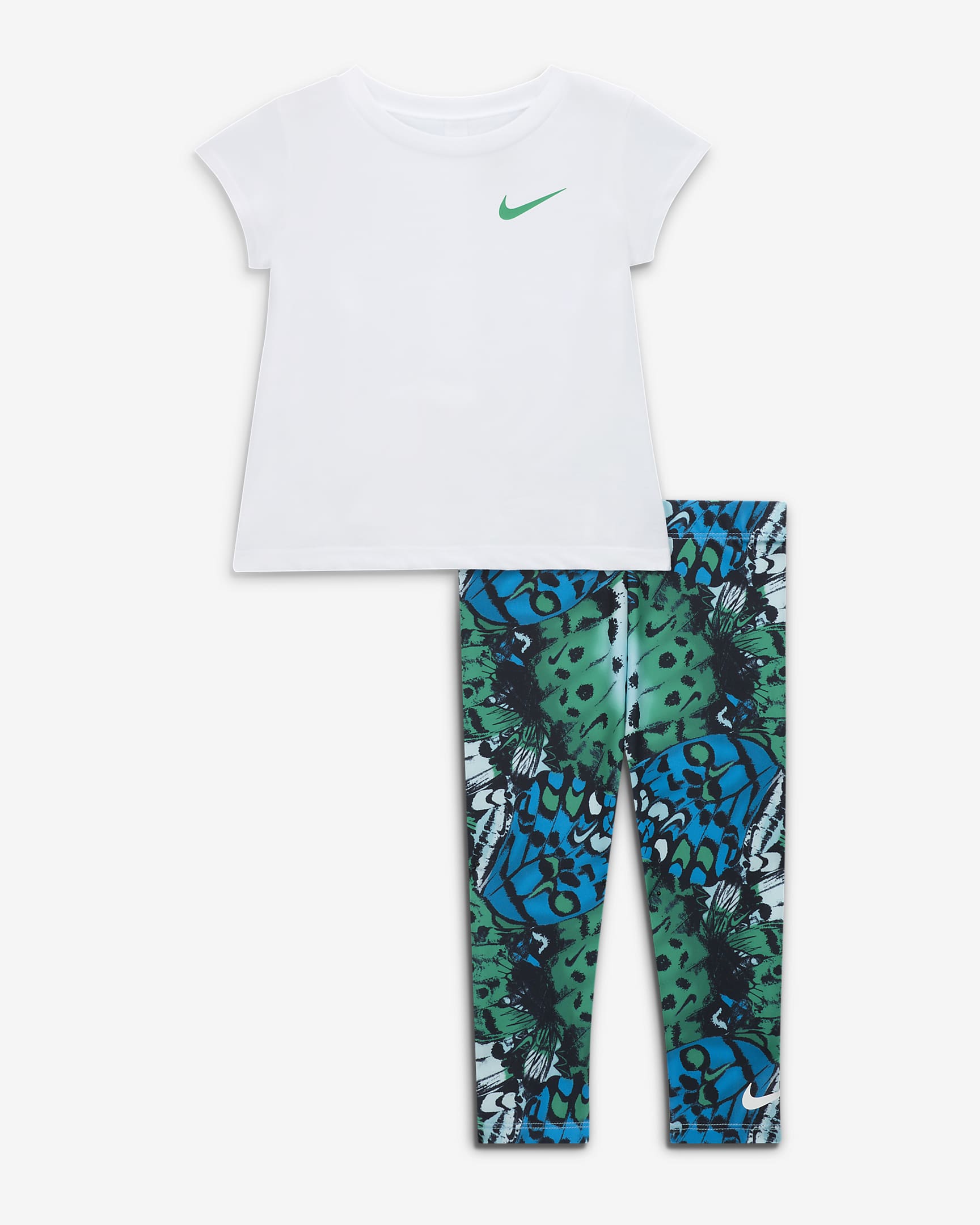 Conjunto de leggings de 2 piezas para bebé (12-24 meses) Nike Dri-FIT Meta-Morph - Azul acuario