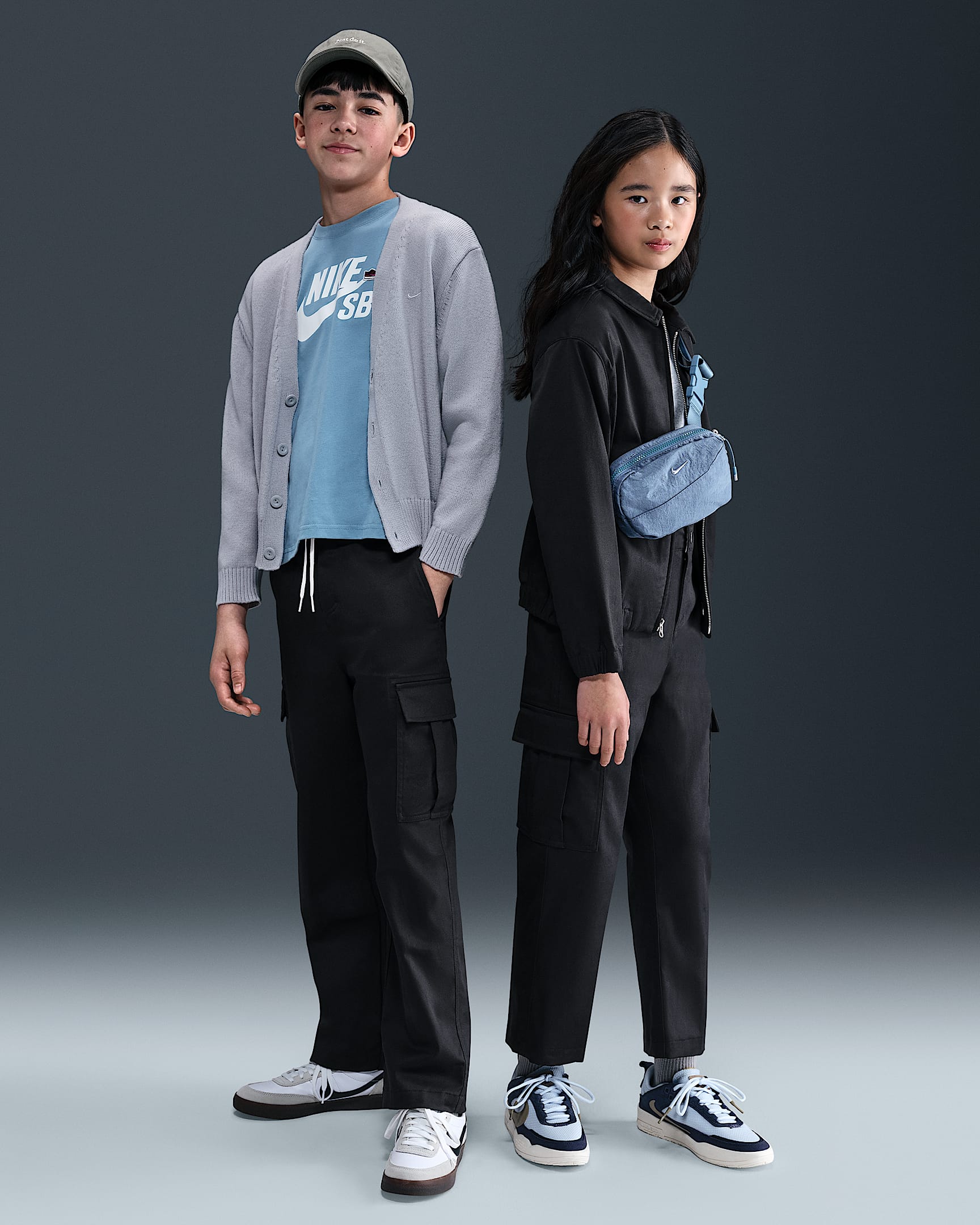 Pantaloni cargo da skateboard Nike SB – Ragazzo/a - Nero/Antracite