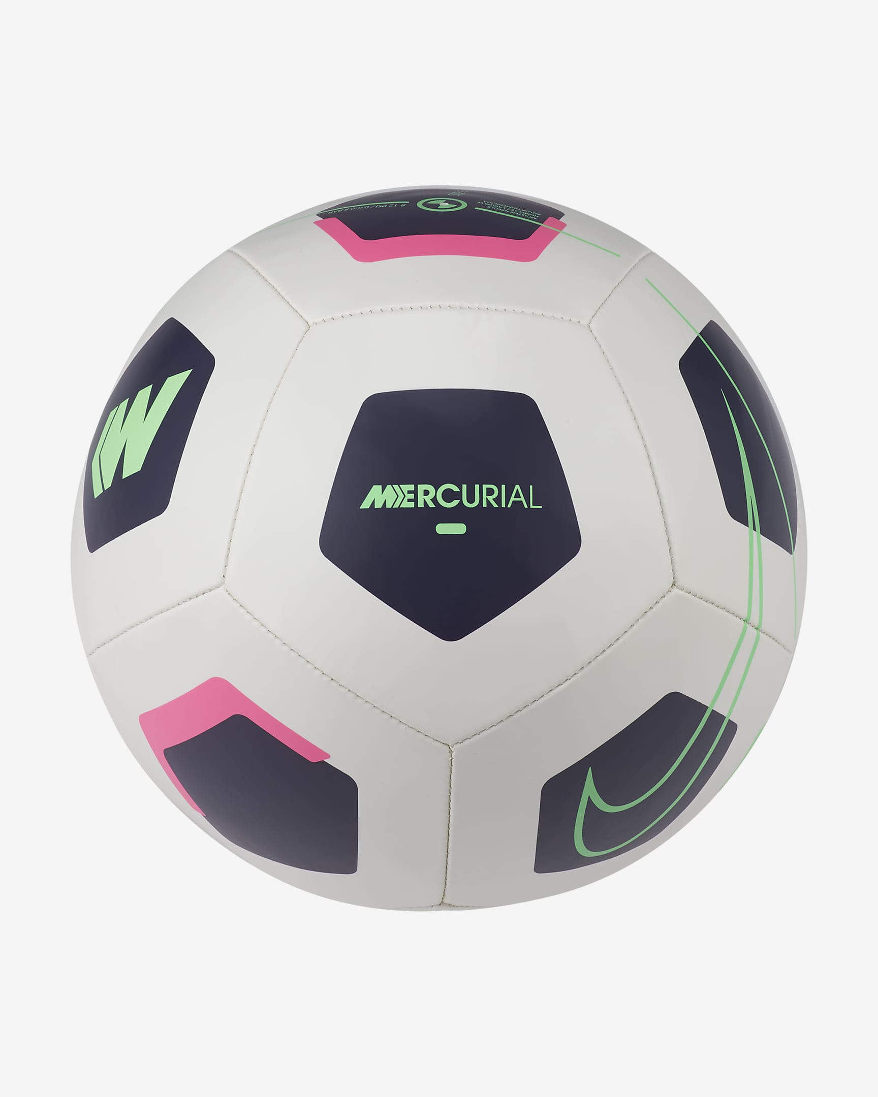 Nike Mercurial Fade Soccer Ball - Platinum Tint/Dark Raisin/Rage Green