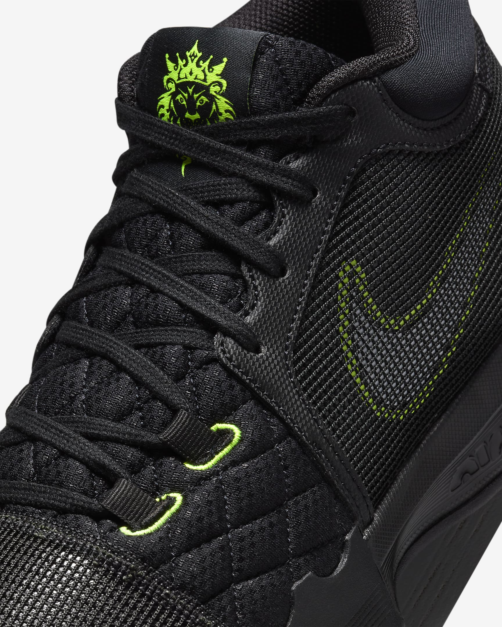 LeBron Witness 8 Basketball Shoes - Black/Volt/White