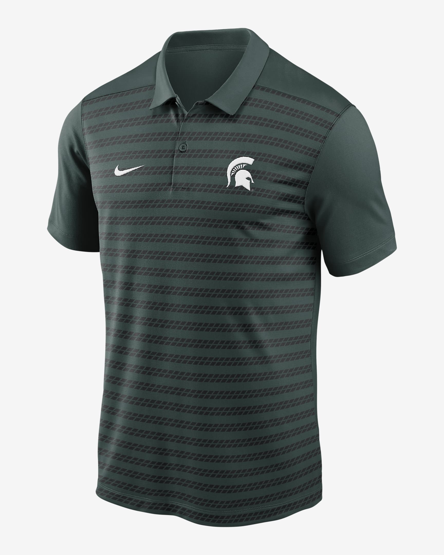 Polo universitario Nike Dri-FIT para hombre Michigan State Spartans Sideline Victory - Verde