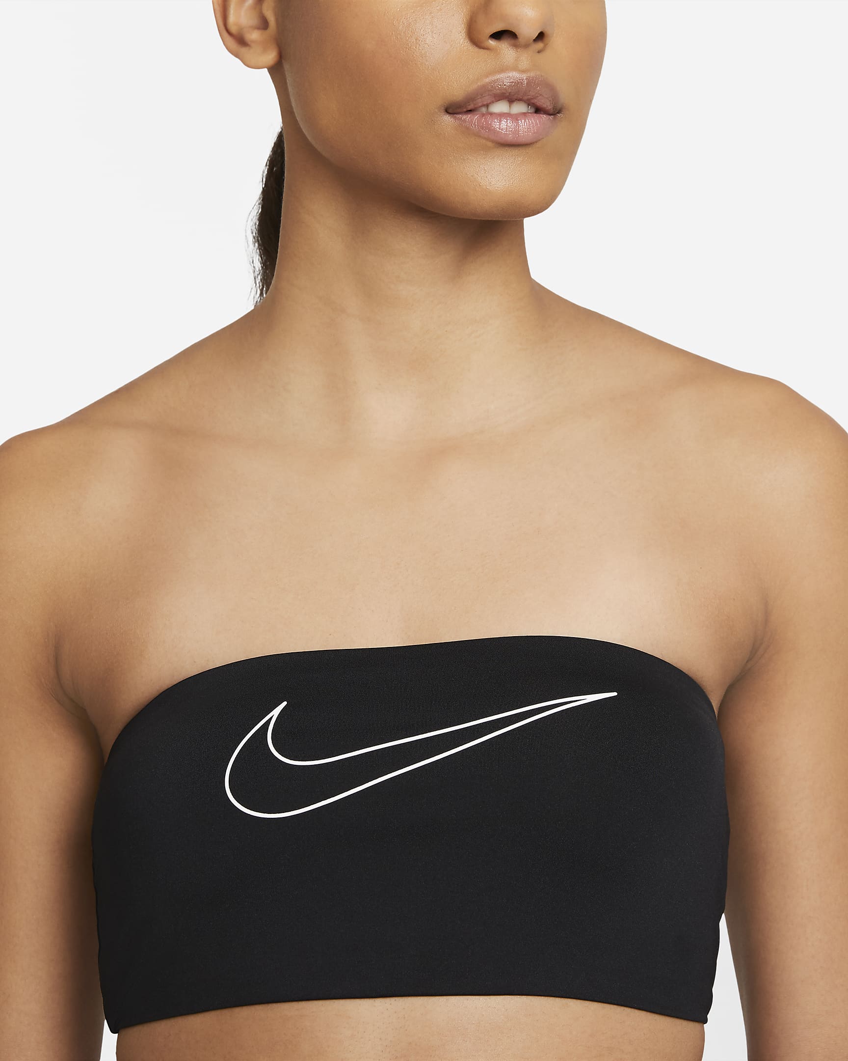 Nike Women's Bandeau Bikini Top - Black/White