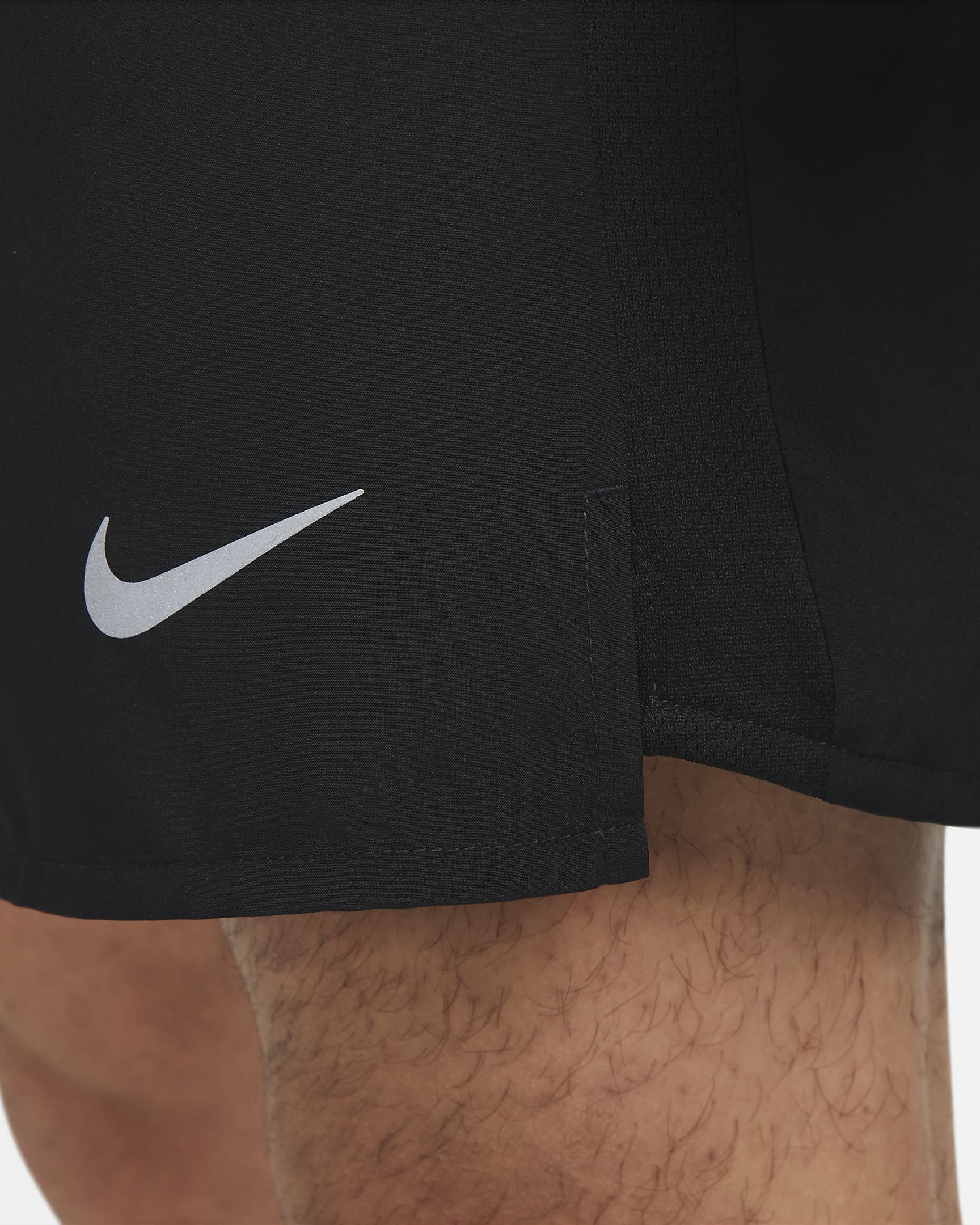 Nike Dri-FIT Challenger Men's 13cm (approx.) Brief-Lined Versatile Shorts - Black/Black/Black