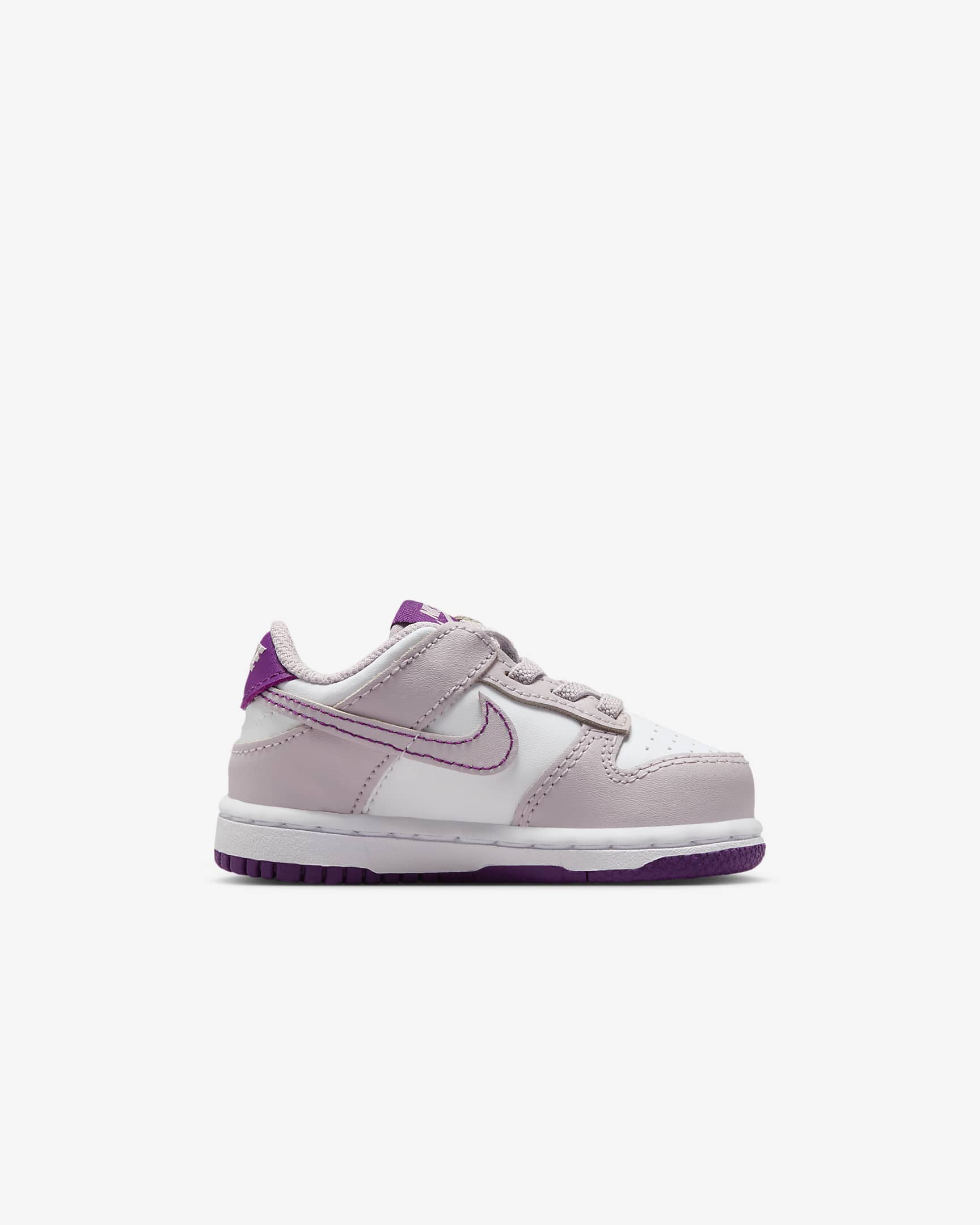 Nike Dunk Low Baby/Toddler Shoes - White/Platinum Violet/Viotech