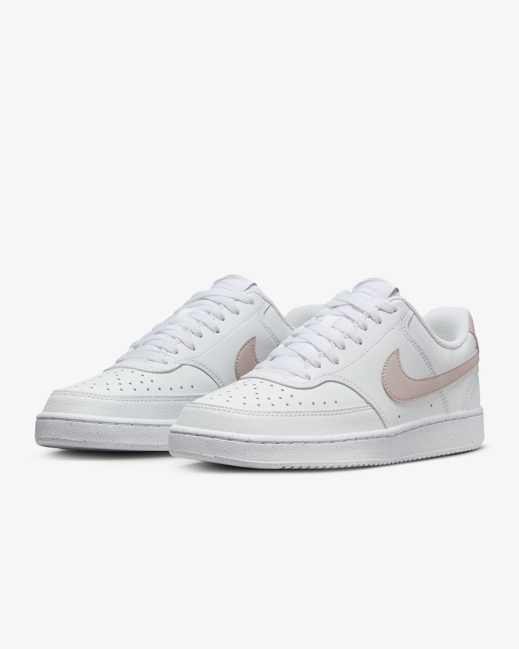 Nike Court Vision Low Next Nature damesko - Hvit/Platinum Violet