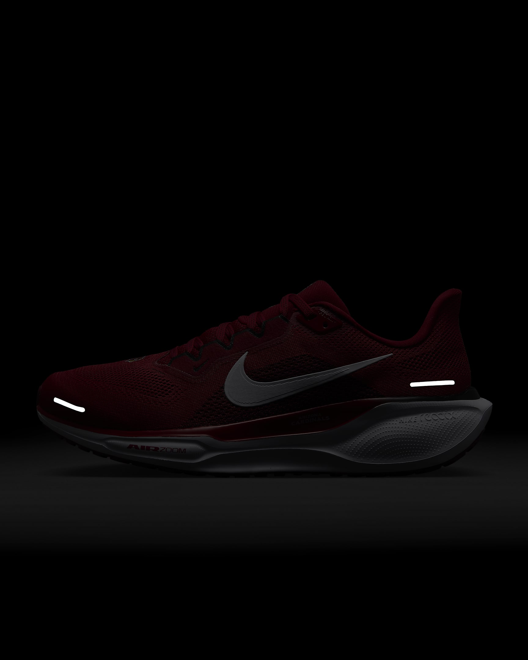 Tenis de correr en pavimento para hombre Nike Pegasus 41 NFL Arizona Cardinals - Rojo duro/Blanco/Negro/Blanco