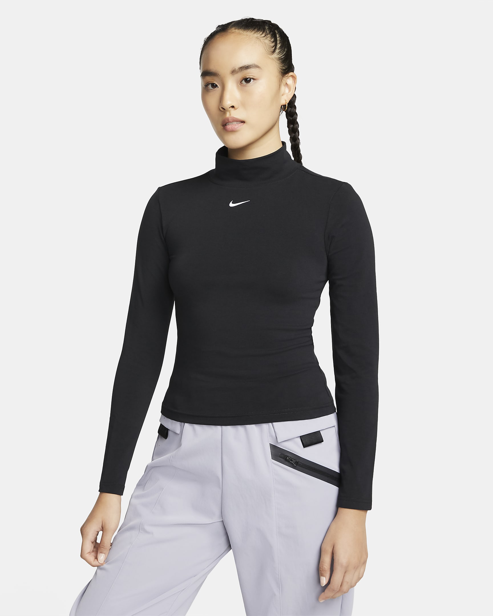 Nike Sportswear Collection Essentials Women's Long-Sleeve Mock Top. Nike JP