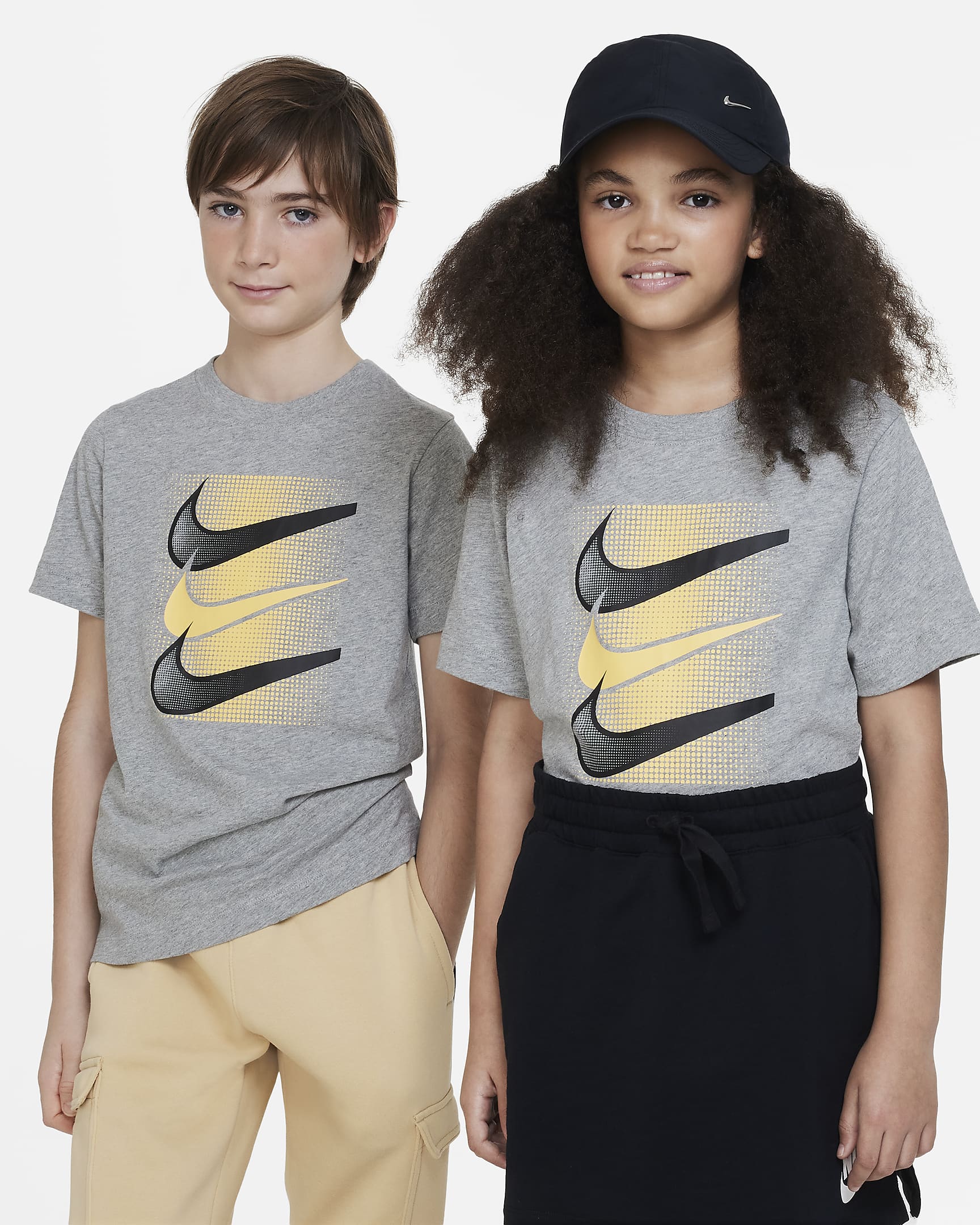 Nike Sportswear Older Kids' T-Shirt - Dark Grey Heather