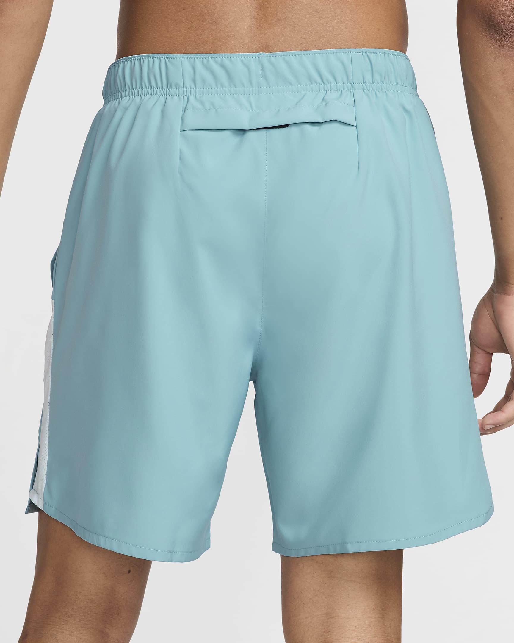 Nike Challenger Men's Dri-FIT 18cm (approx.) Brief-Lined Running Shorts - Denim Turquoise/Glacier Blue/Black