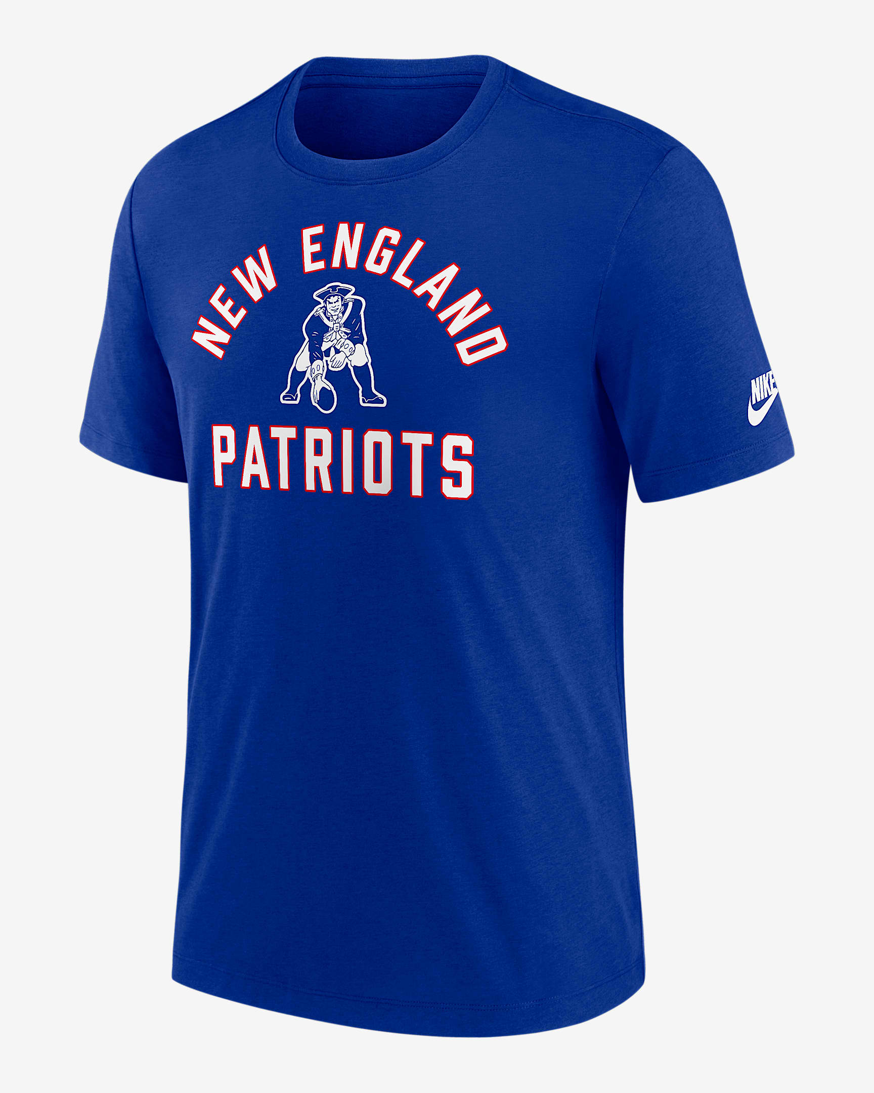 New England Patriots Favorable Timeline Men's Nike NFL T-Shirt - Royal