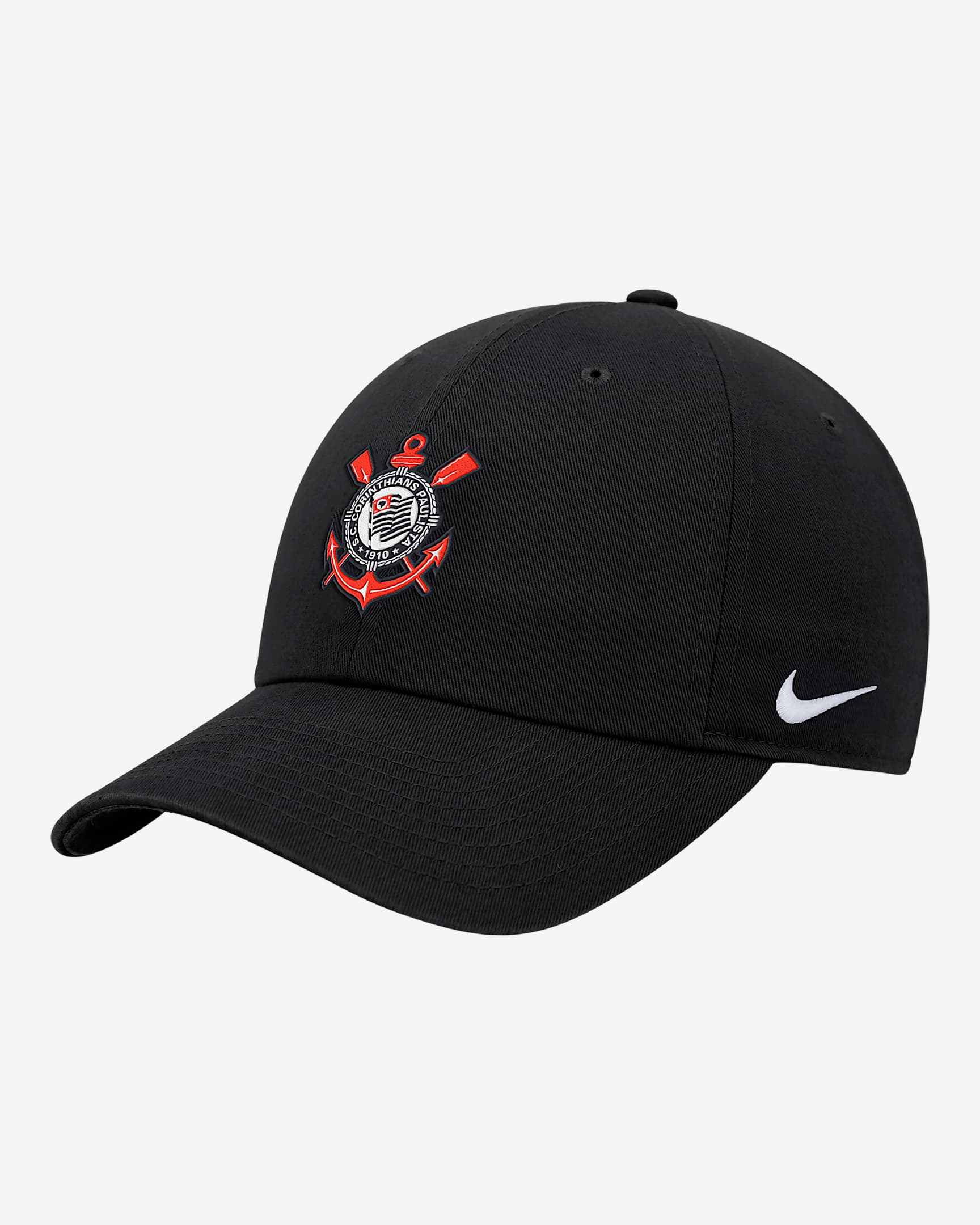 S.C. Corinthians Club Nike Soccer Adjustable Cap - Black