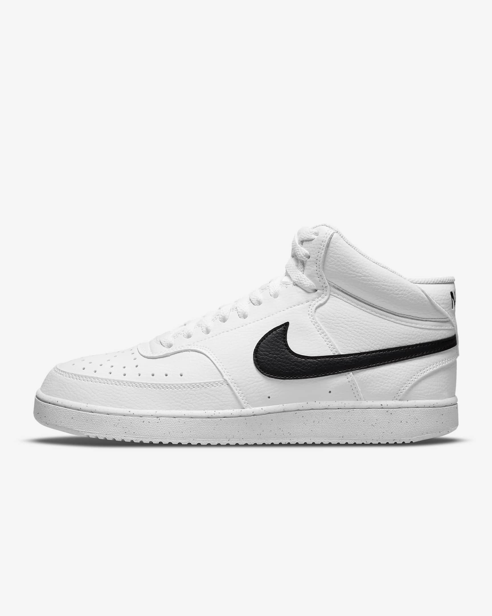 Nike Court Vision Mid Next Nature Men's Shoes - White/White/Black