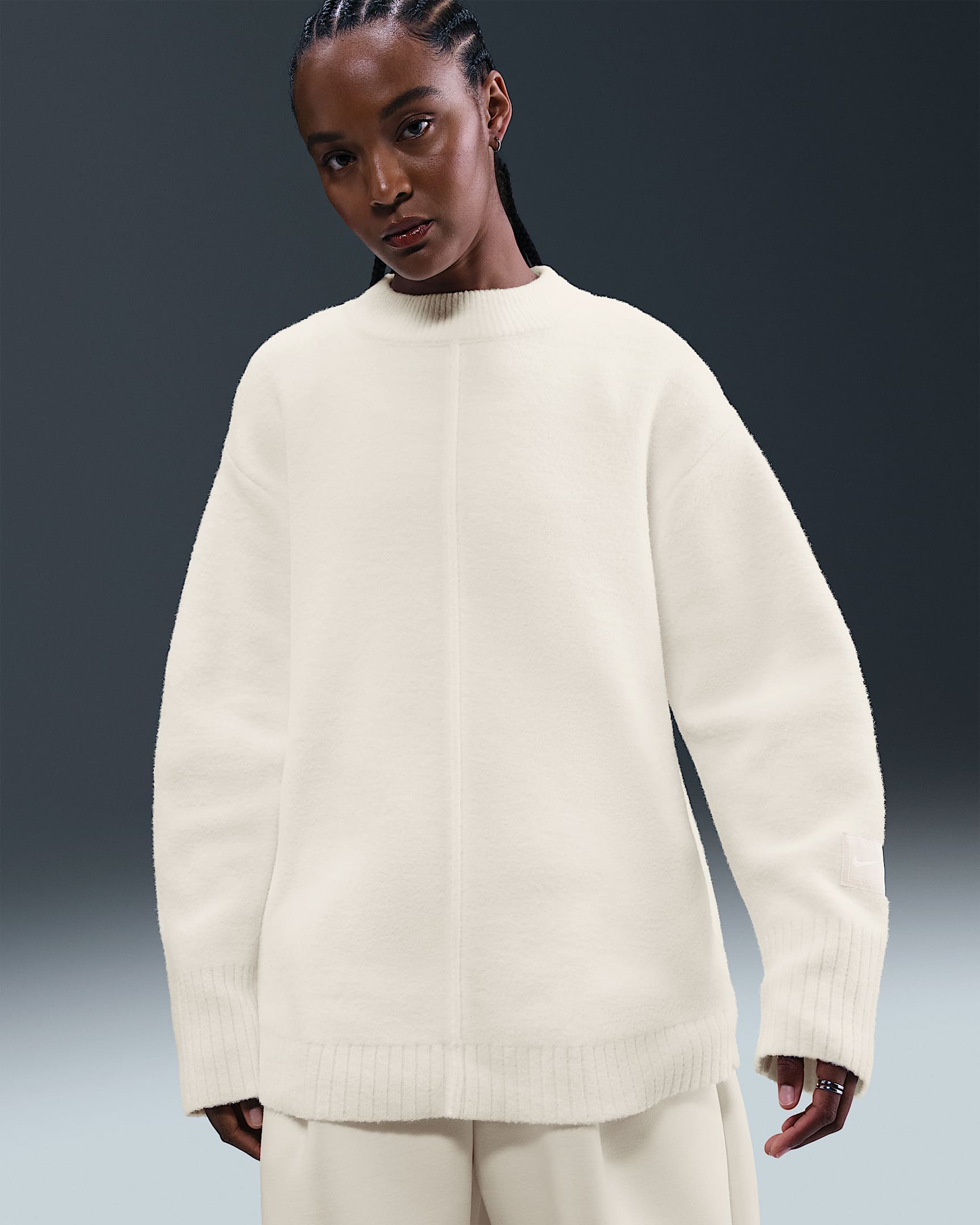 Nike Sportswear Sweater met ronde hals voor dames - Pale Ivory/Sail
