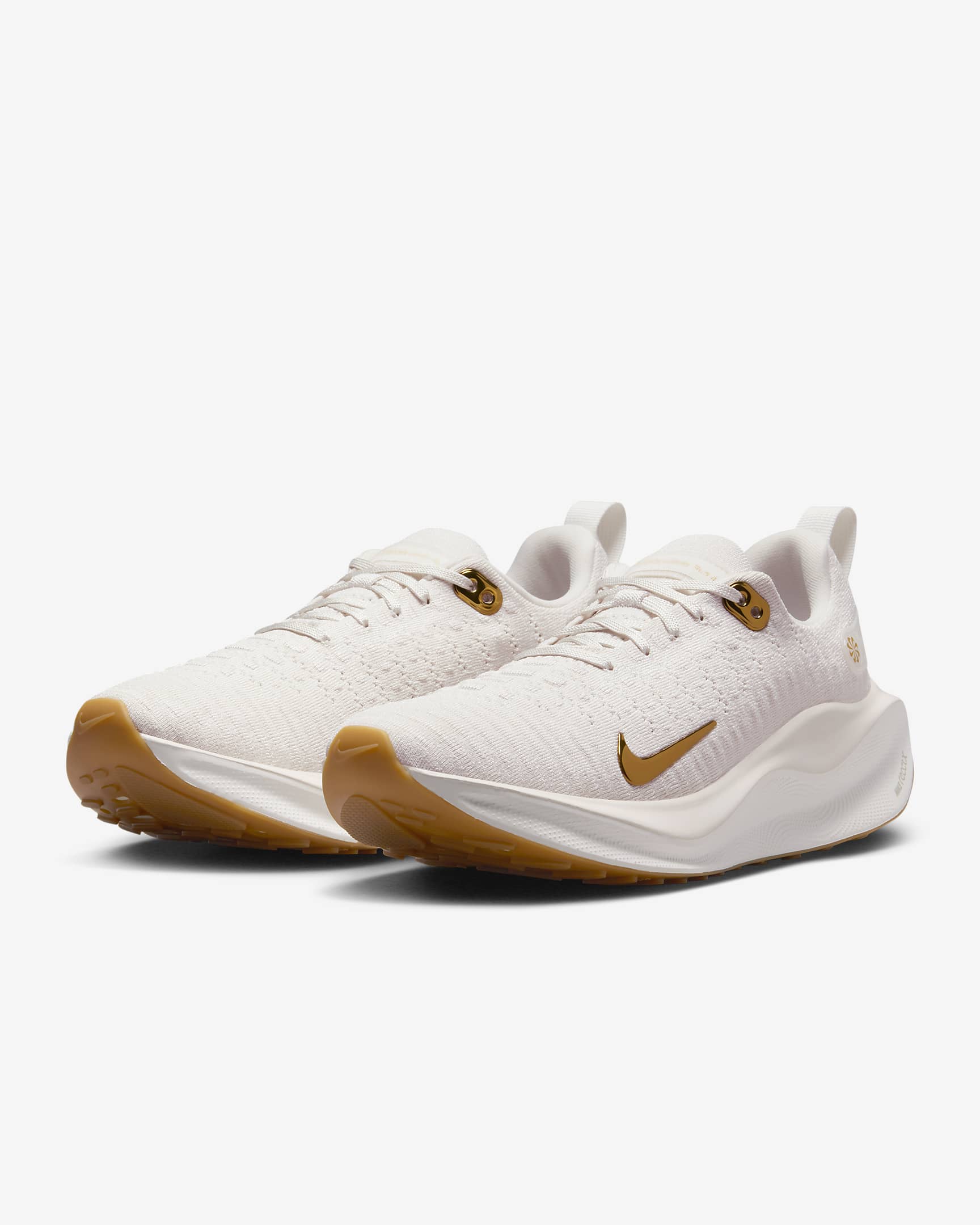 Nike InfinityRN 4 Women's Road Running Shoes - Phantom/White/Gum Light Brown/Metallic Gold