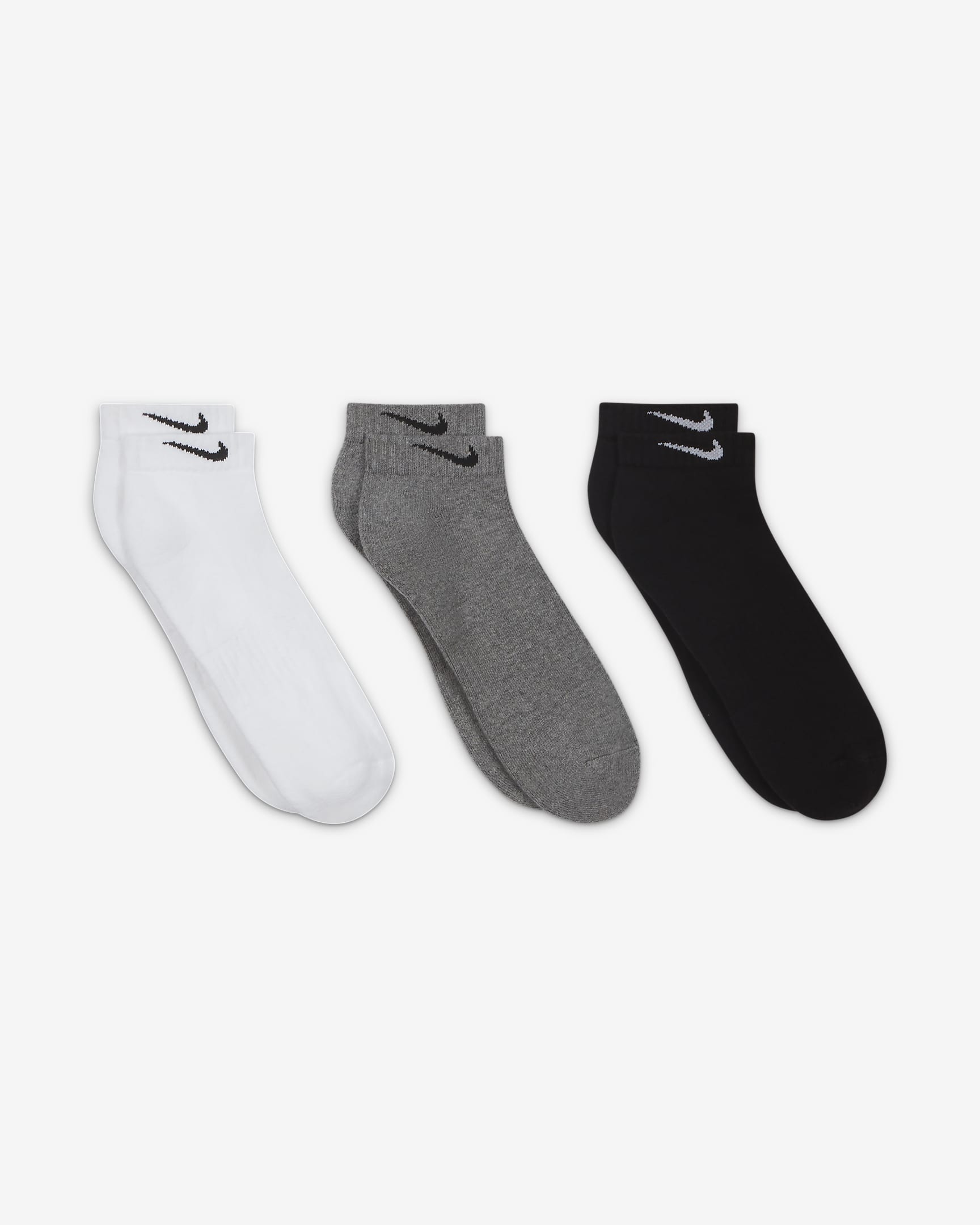 Nike Everyday Cushioned Training Low Socks (3 Pairs) - Multi-Colour