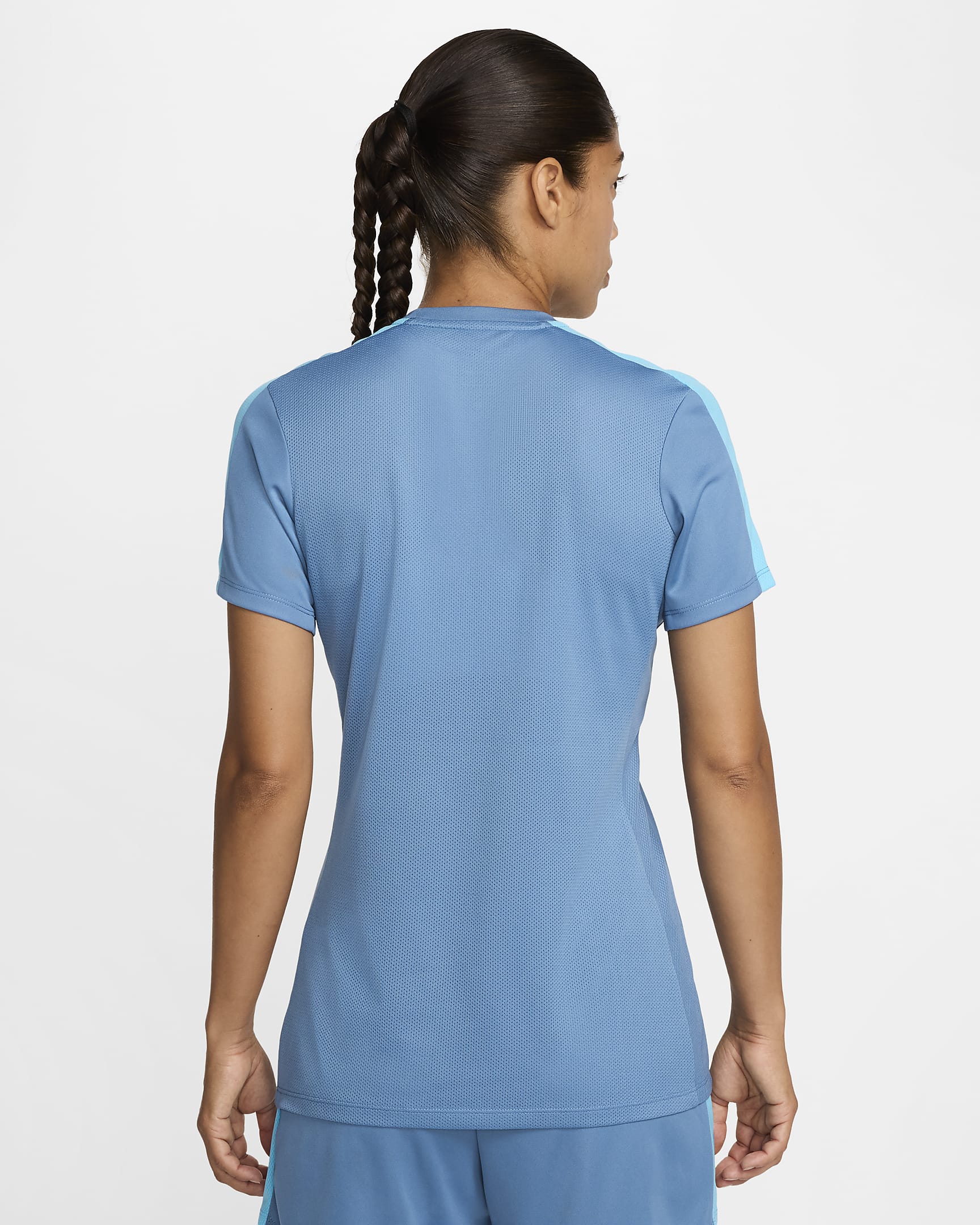 Maglia da calcio a manica corta Nike Dri-FIT Academy - Donna - Aegean Storm/Baltic Blue/Baltic Blue