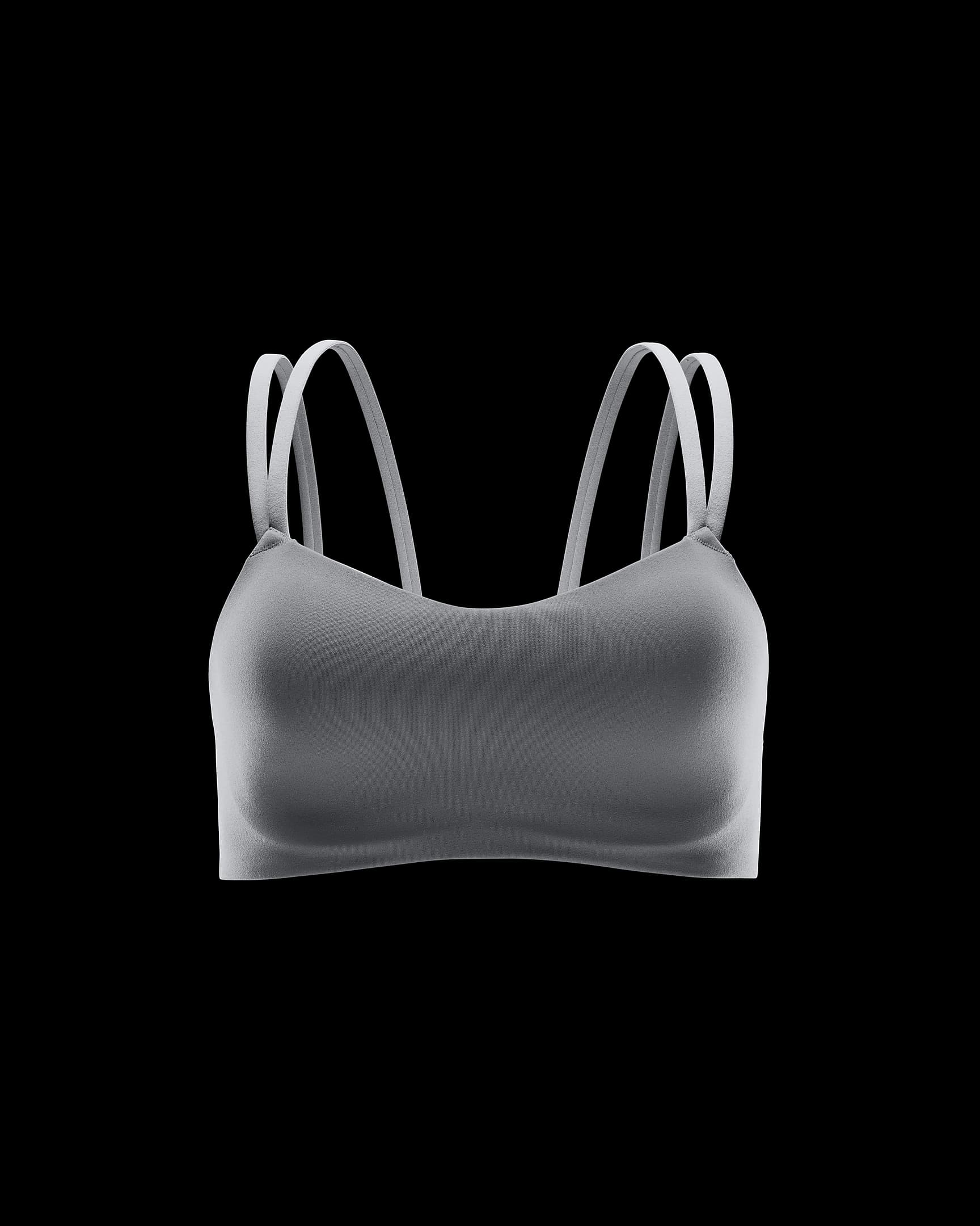 Bra imbottito a sostegno leggero Nike Zenvy Strappy – Donna - Light Army/Bianco