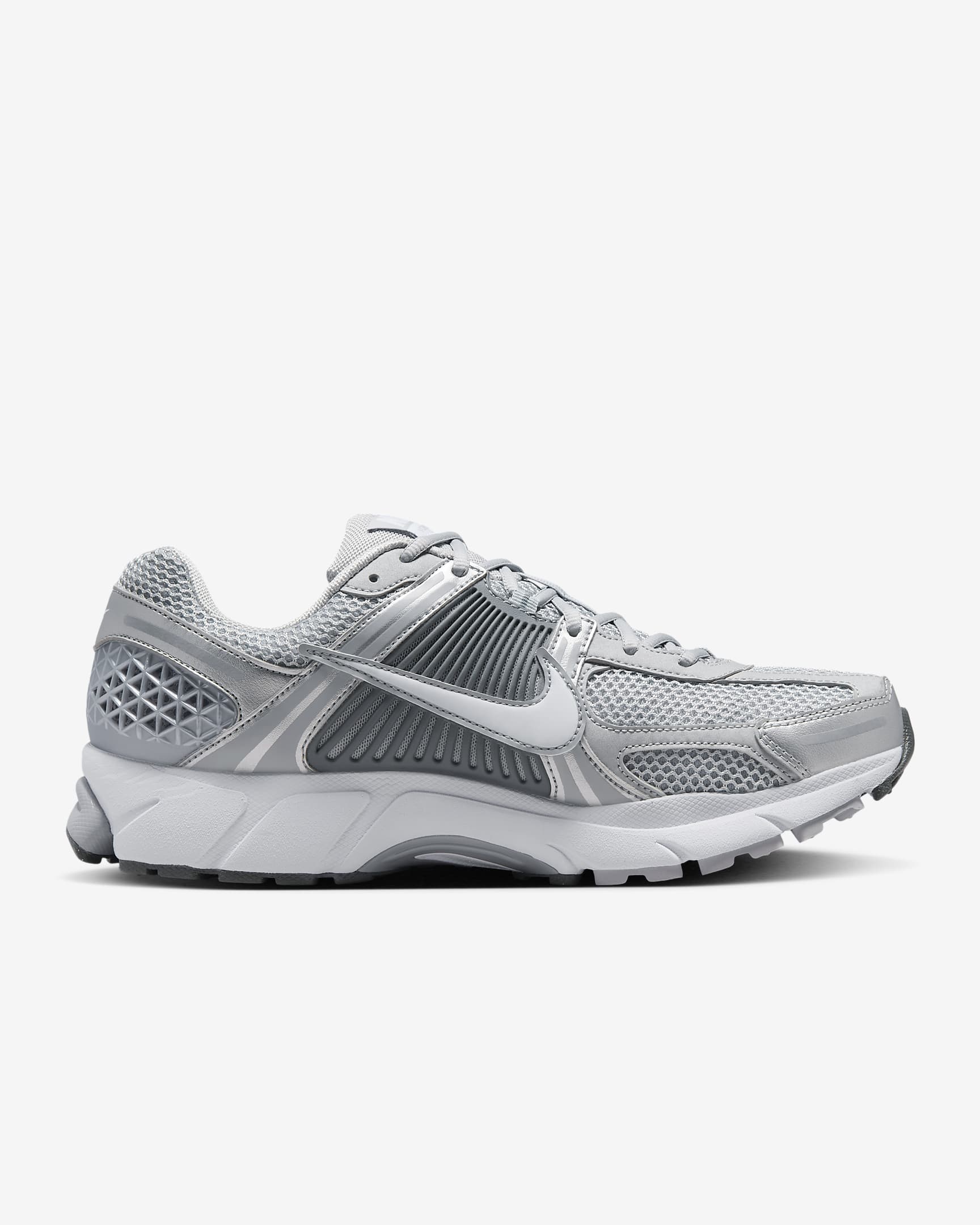 รองเท้าผู้ชาย Nike Zoom Vomero 5 - Wolf Grey/Metallic Silver/Cool Grey/ขาว