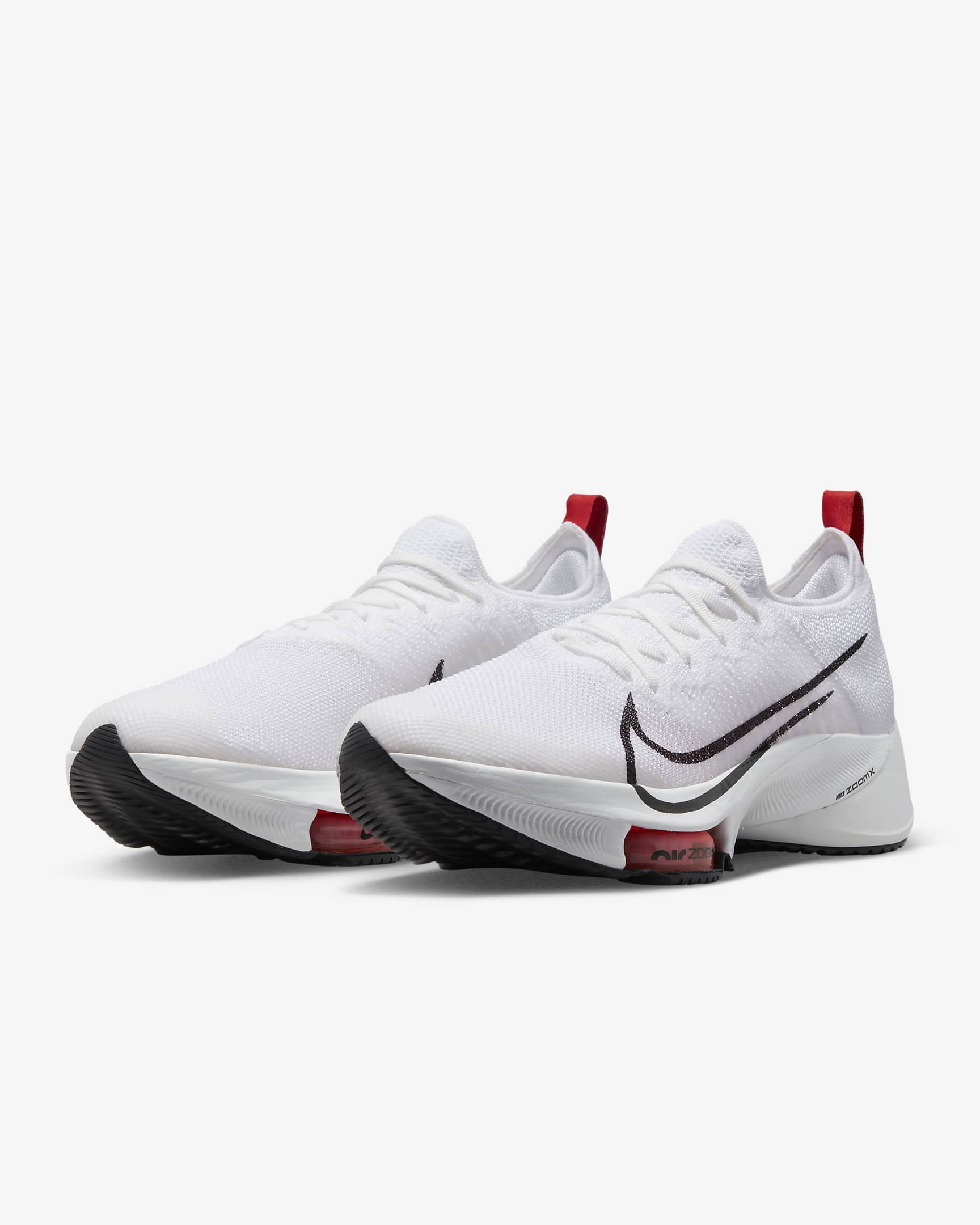 Nike Tempo Men's Road Running Shoes - White/Light Crimson/Platinum Tint/Black