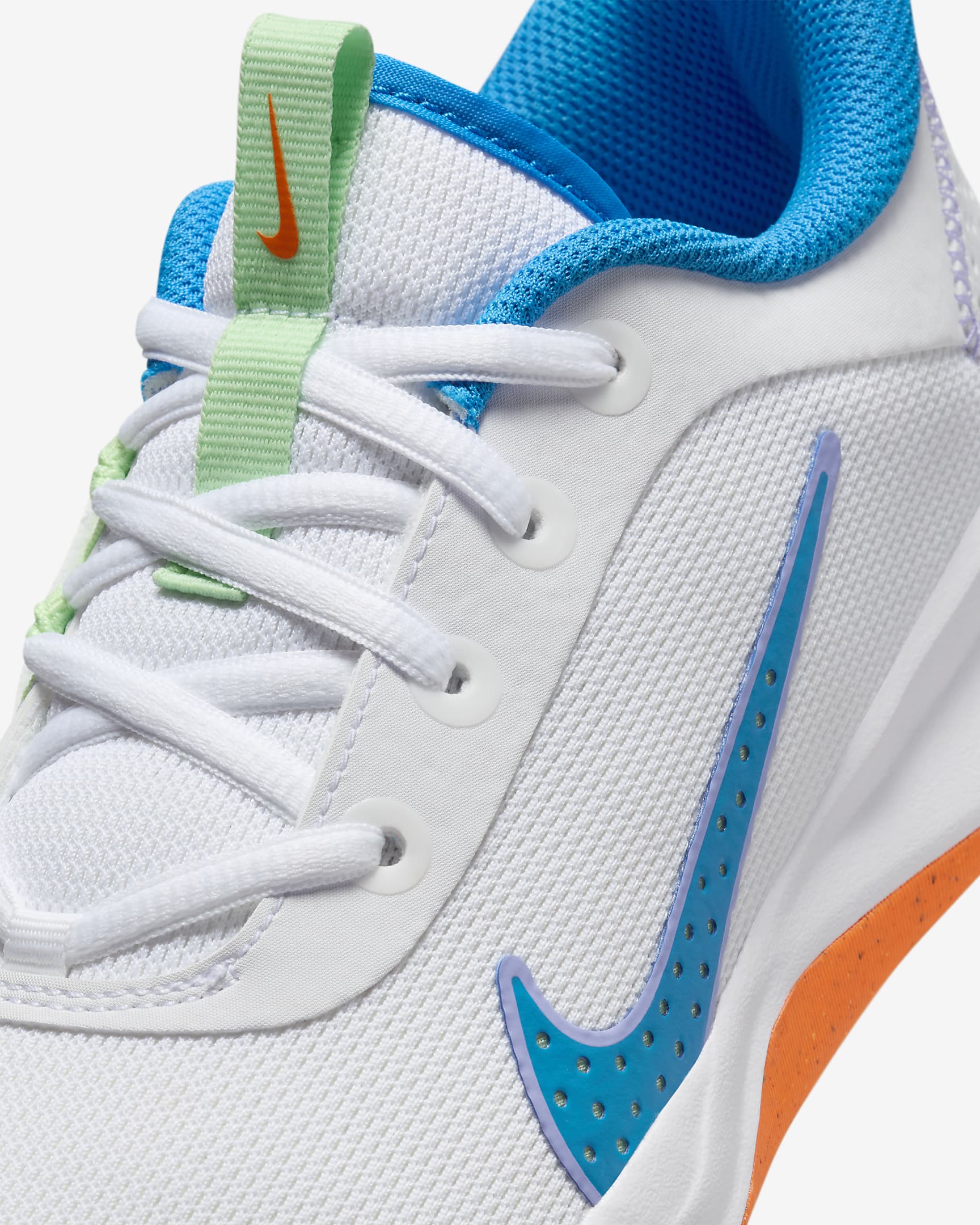 Nike Omni Multi-Court Zaalschoenen voor kids - Wit/Vapor Green/Total Orange/Photo Blue