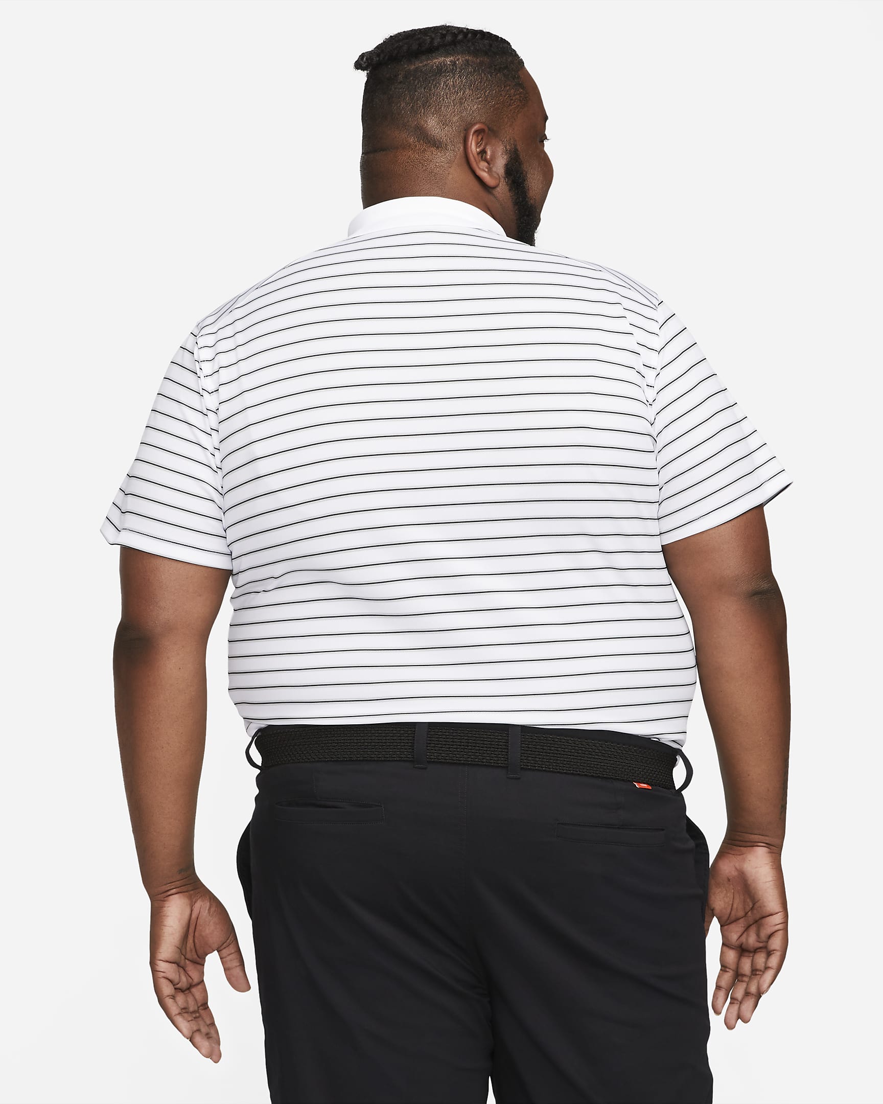 Nike Dri-FIT Victory Men's Striped Golf Polo - White/Black