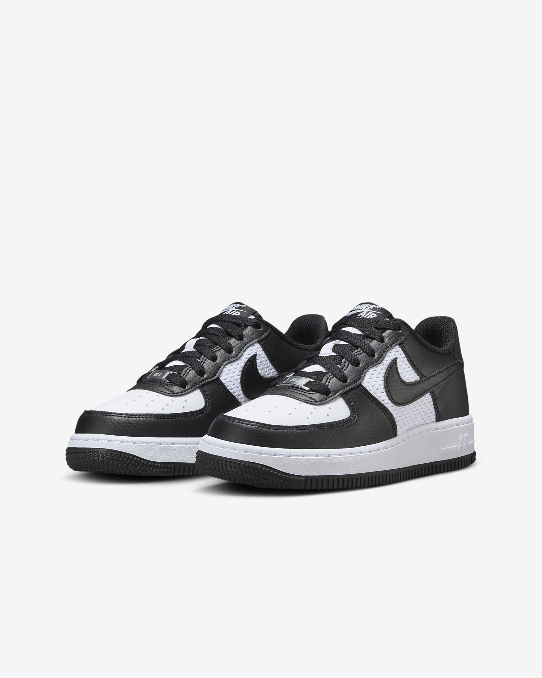 Tenis para niños grandes Nike Air Force 1 - Negro/Blanco/Negro