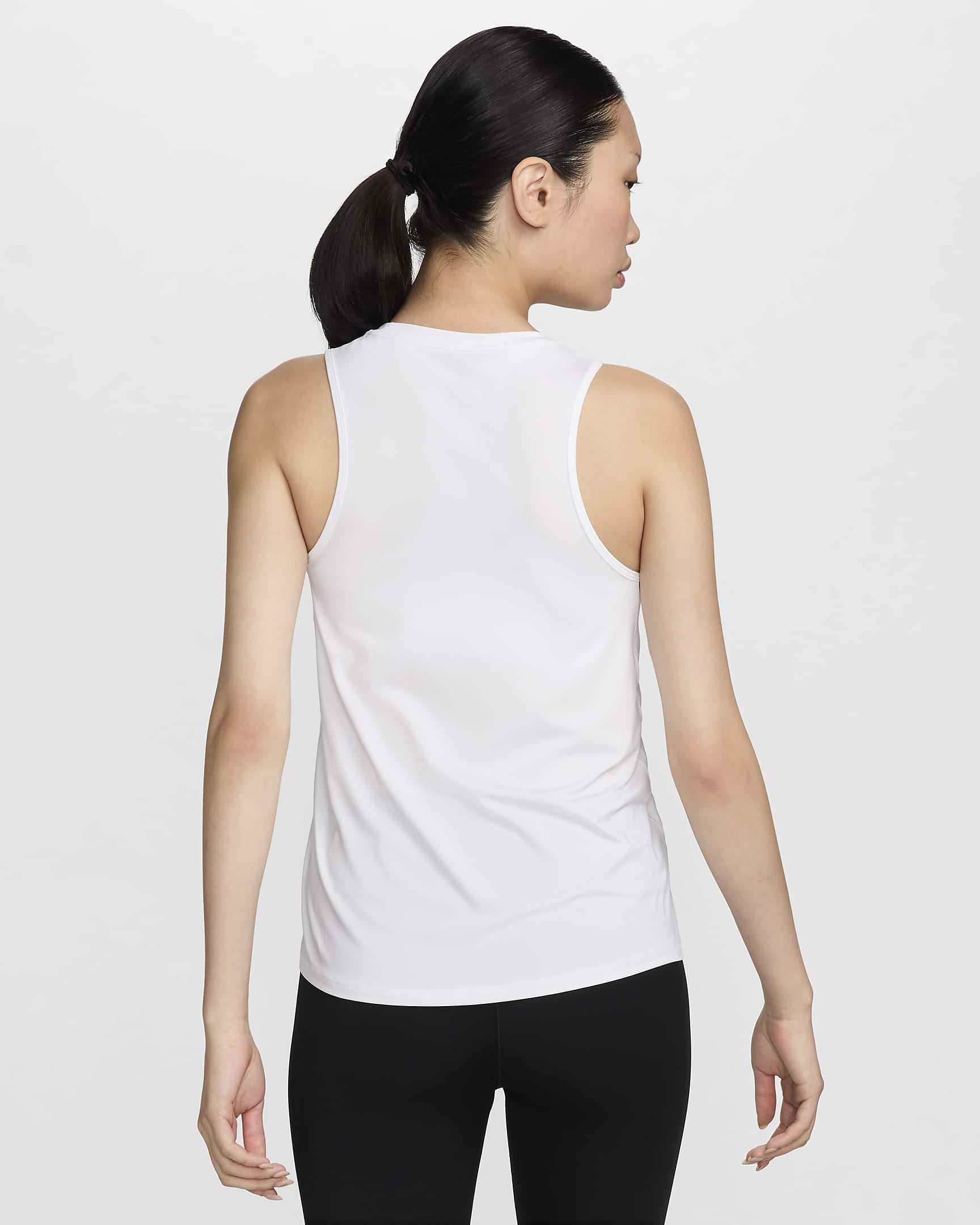 Nike One Classic Women's Dri-FIT Tank Top - White/Black