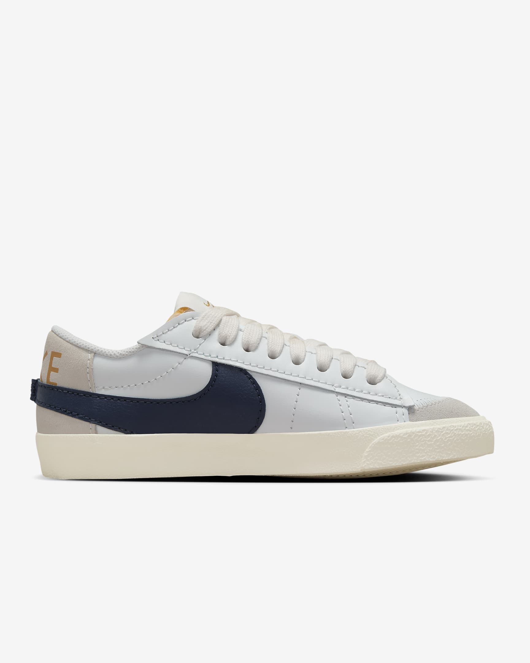 Nike Blazer Low '77 Jumbo Women's Shoes - Summit White/Sail/Metallic Gold/Obsidian