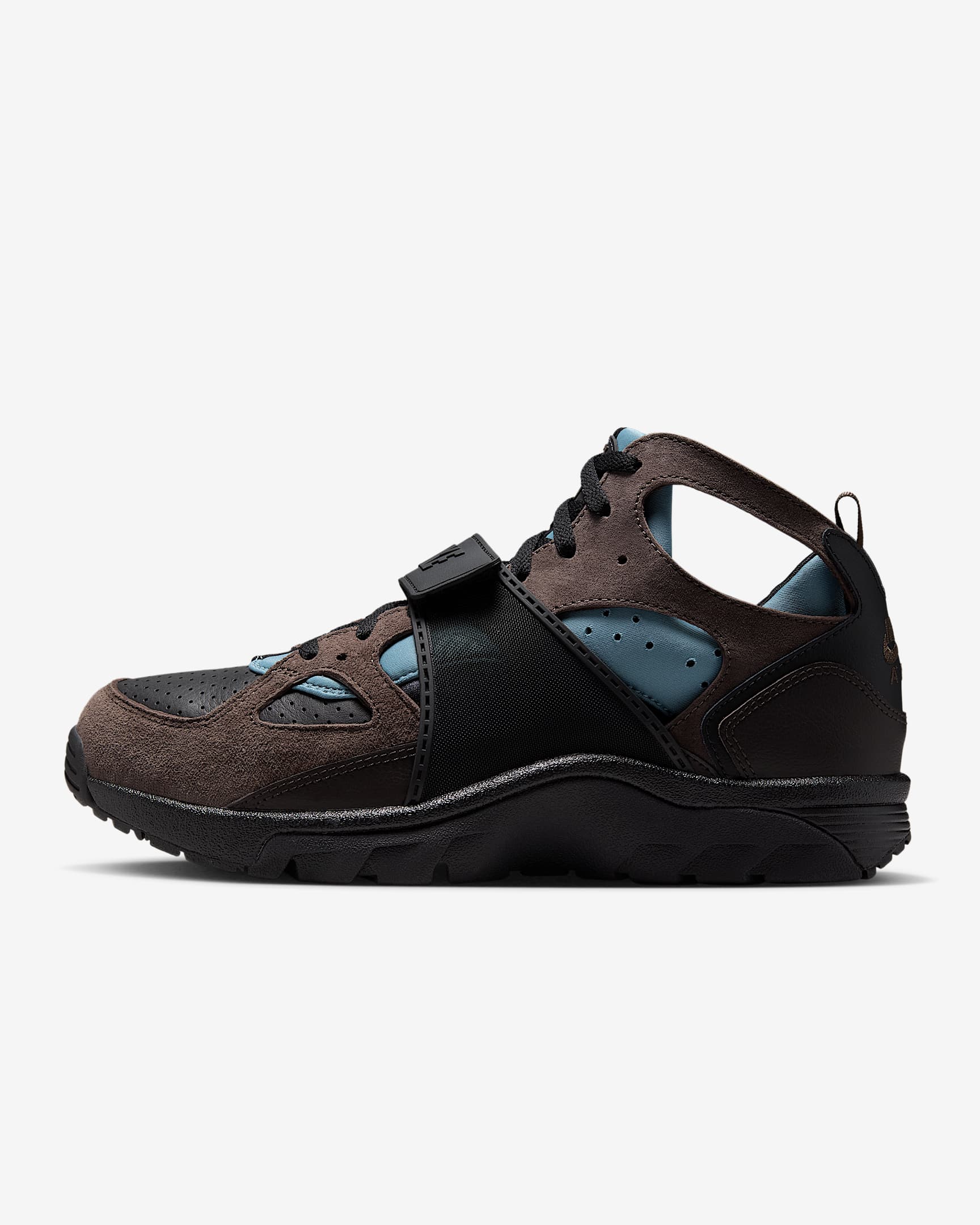Nike Air Trainer Huarache Men's Shoes - Black/Smoky Blue/Velvet Brown/Baroque Brown