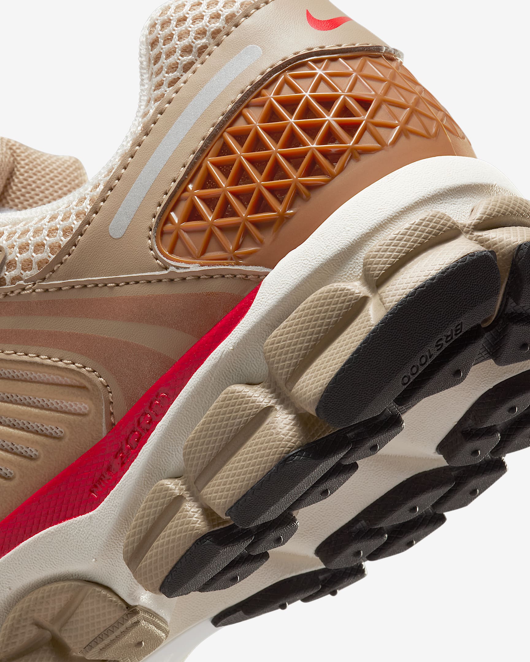 Nike Zoom Vomero 5 Women's Shoes - Khaki/Fire Red/Sail/Phantom
