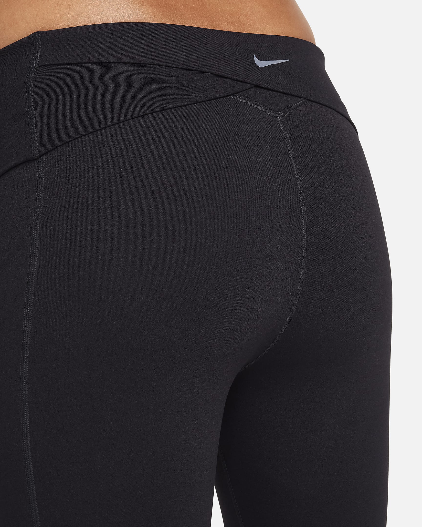 Nike Zenvy (M) Women's Gentle-Support High-Waisted 20cm (approx.) Biker Shorts (Maternity) - Black