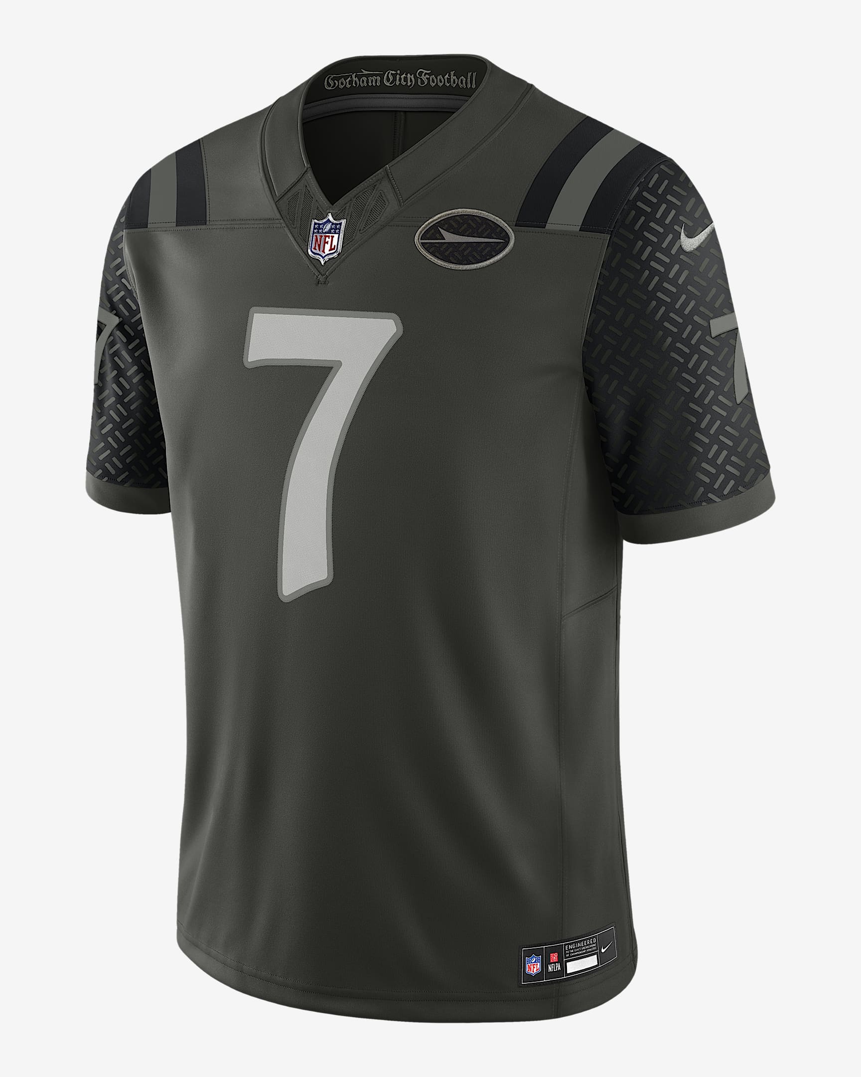 Justin Fields New York Jets Rivalries Collection Men's Nike Dri-FIT NFL Limited Jersey - Green