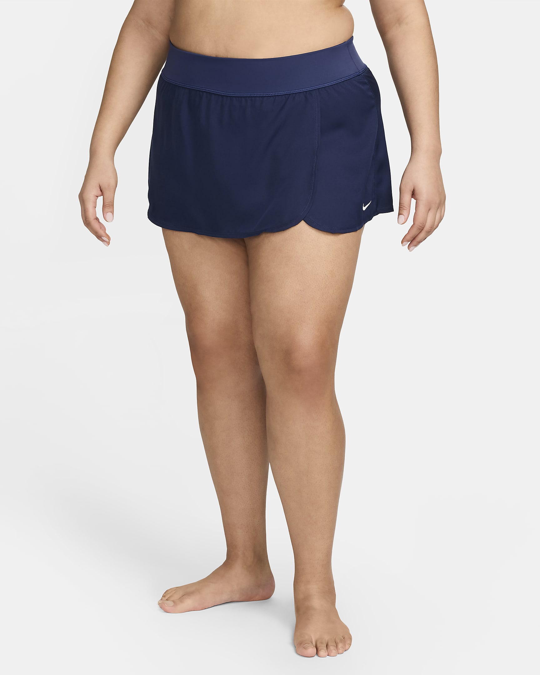 Falda de playa para mujer (talla grande) Nike Solid Element - Azul marino medianoche